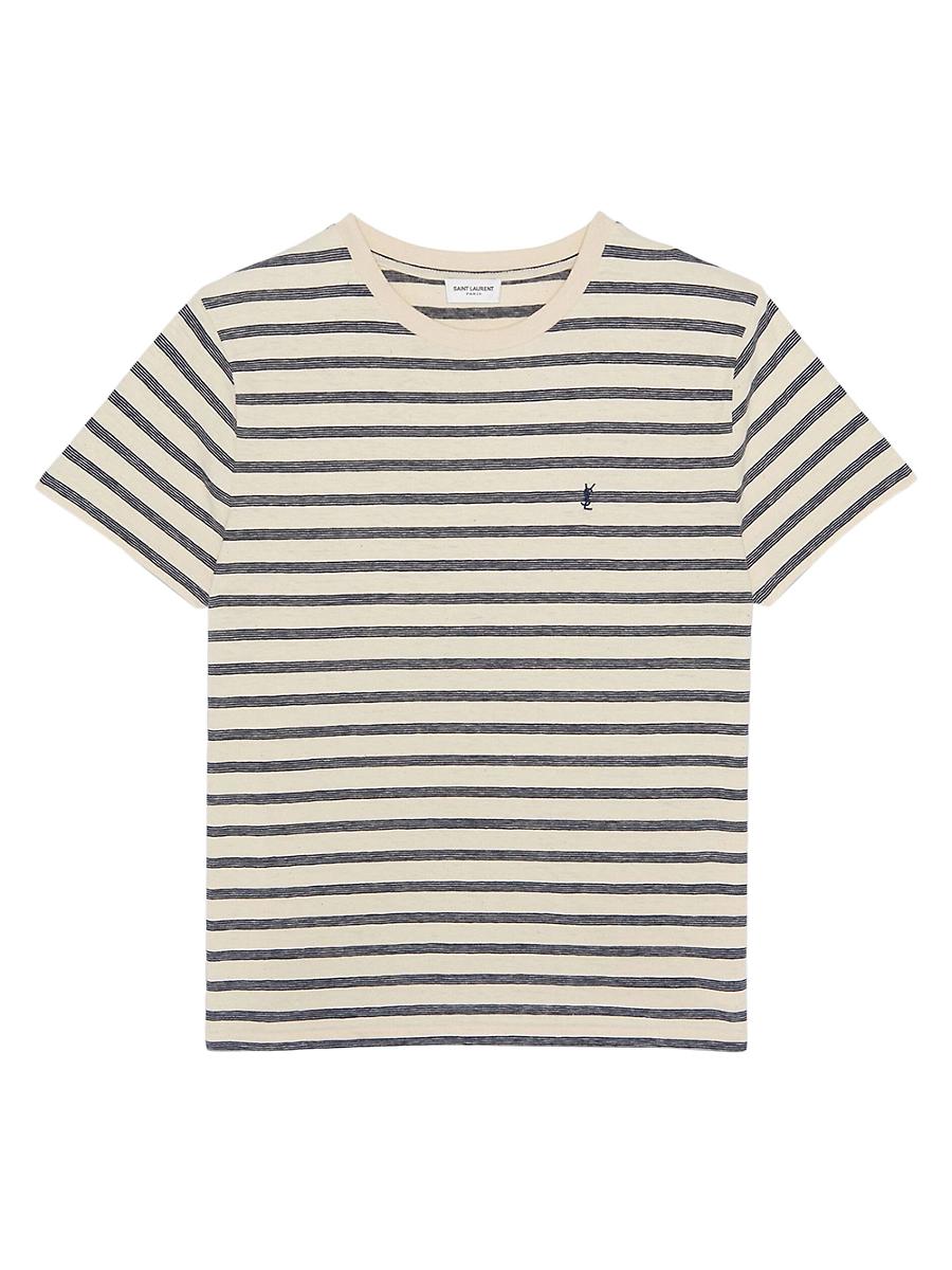 Mens Striped Cassandre T-Shirt in Jersey Product Image