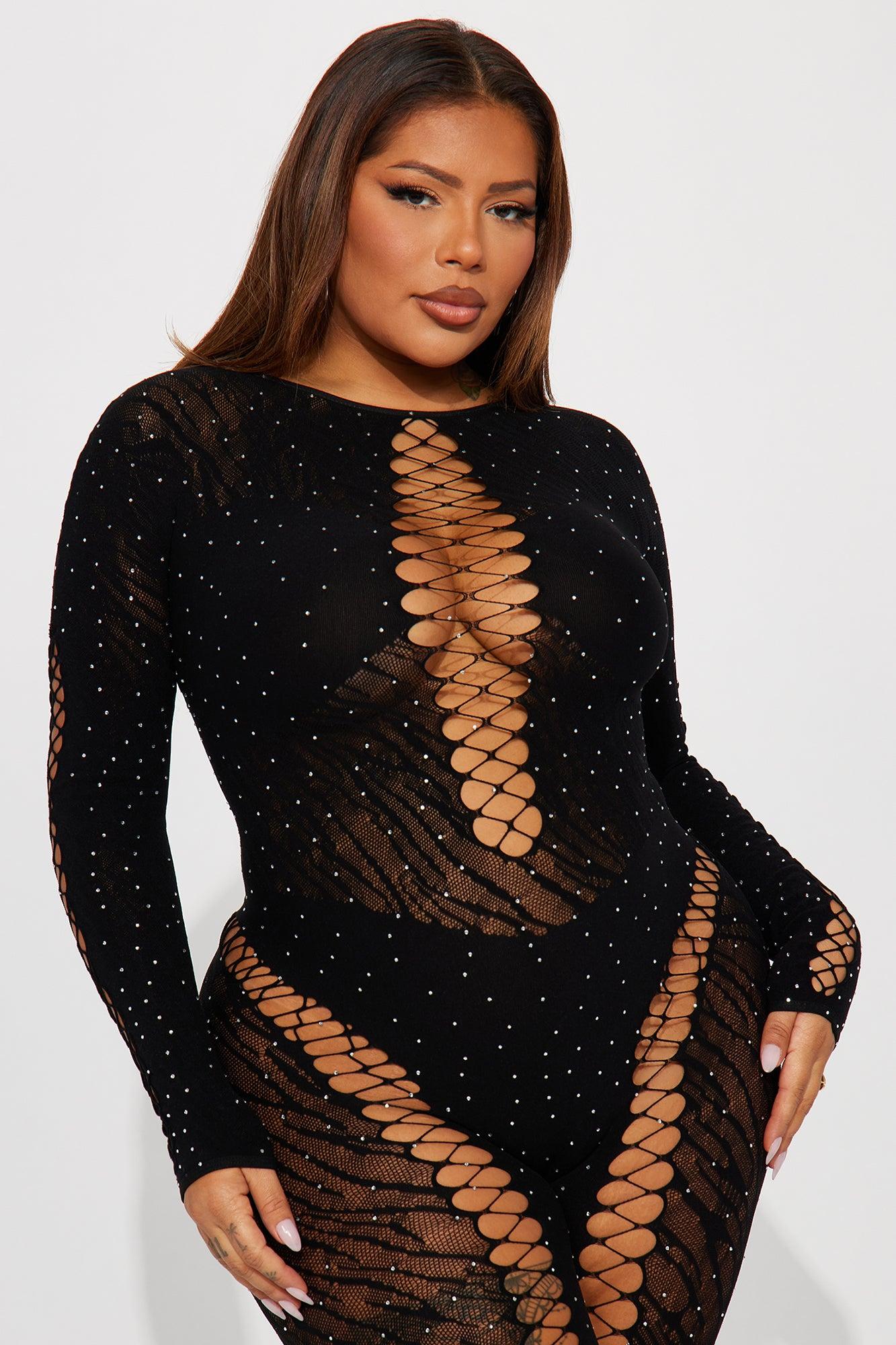 Always Naughty Seamless Jumpsuit - Black Product Image