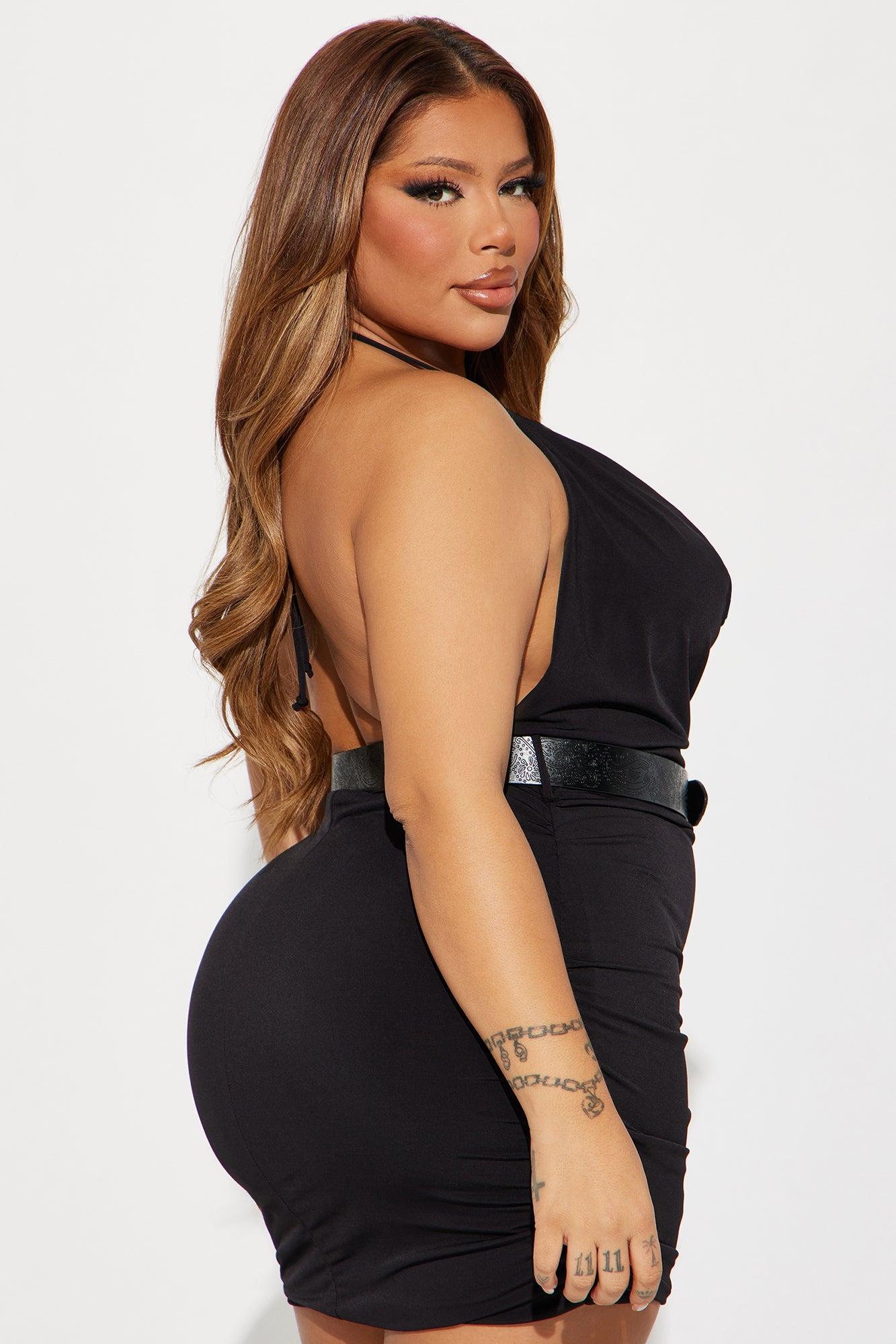 Kali Micro Mini Dress - Black Product Image