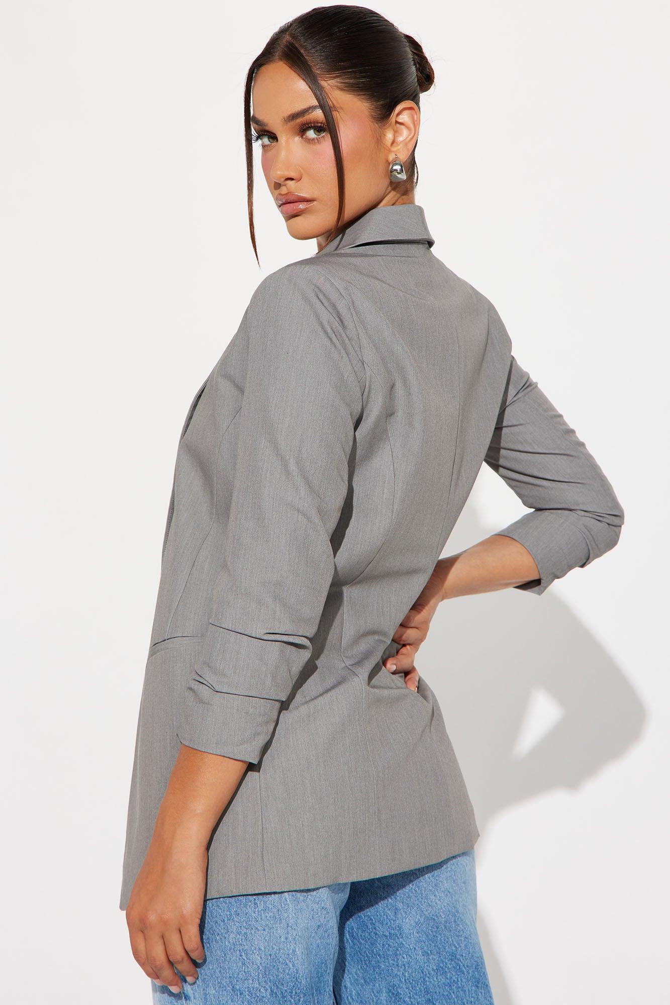 The Ashley Blazer - Grey Product Image