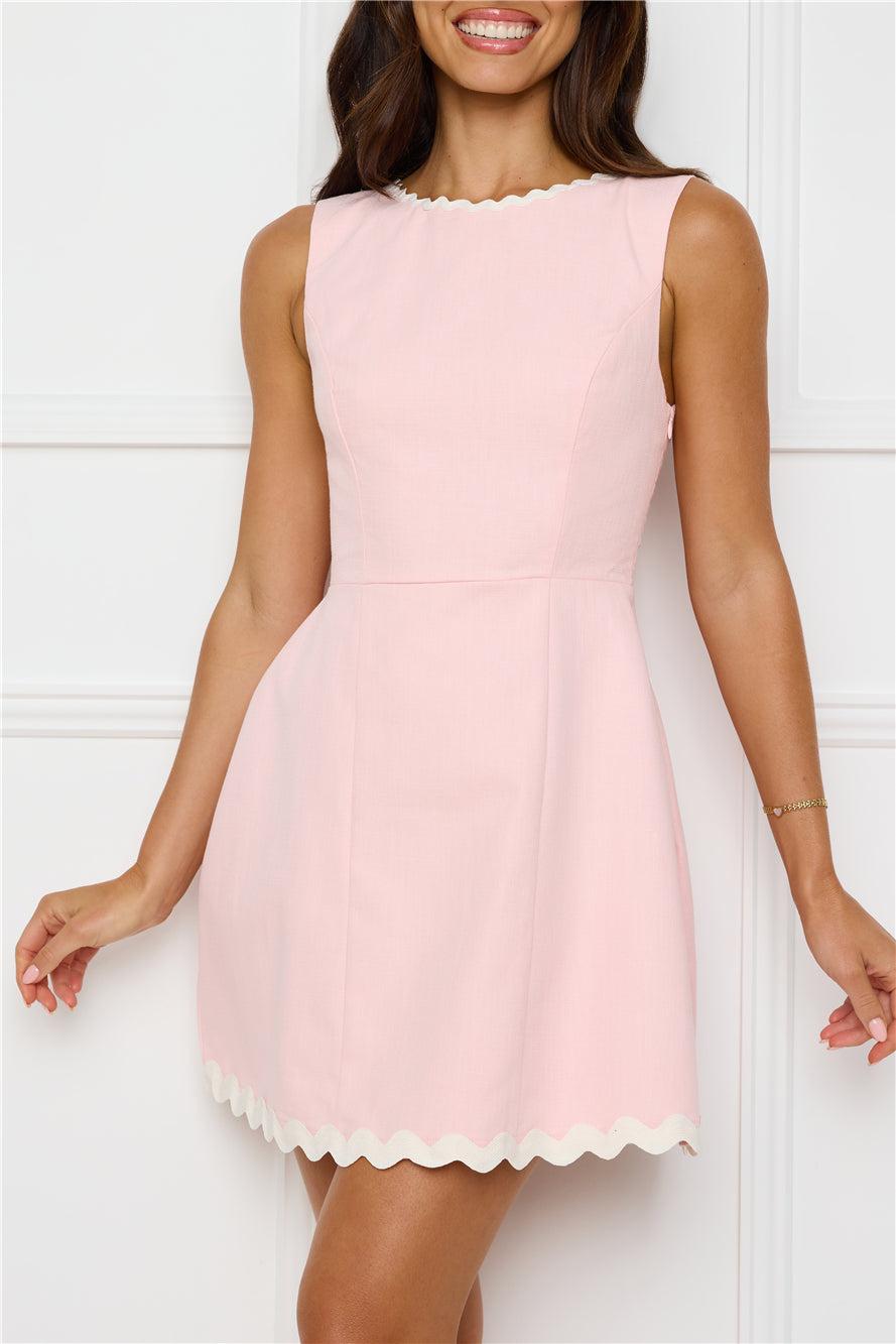 Playful Mood Mini Dress Pink Product Image