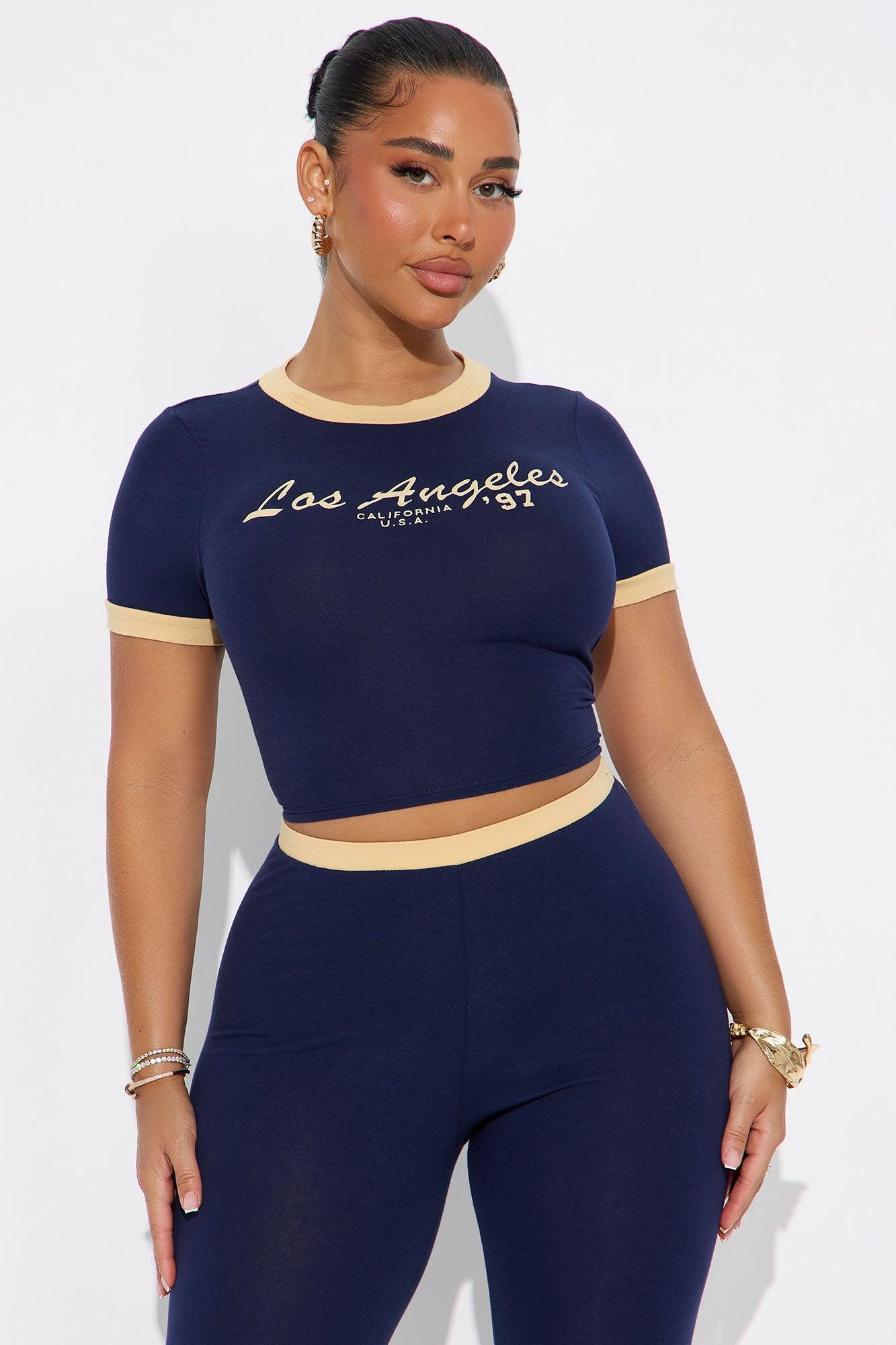 Los Angeles 97' Capri Set - Blue/combo Product Image