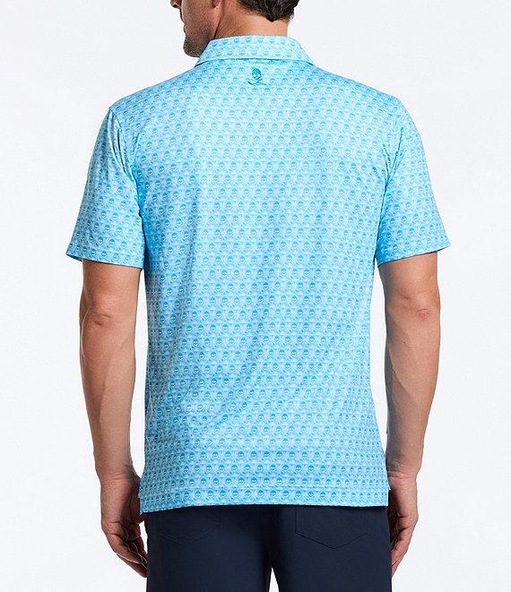 Robert Graham Skull Swing Performance Stretch Short Sleeve Polo Shirt Product Image
