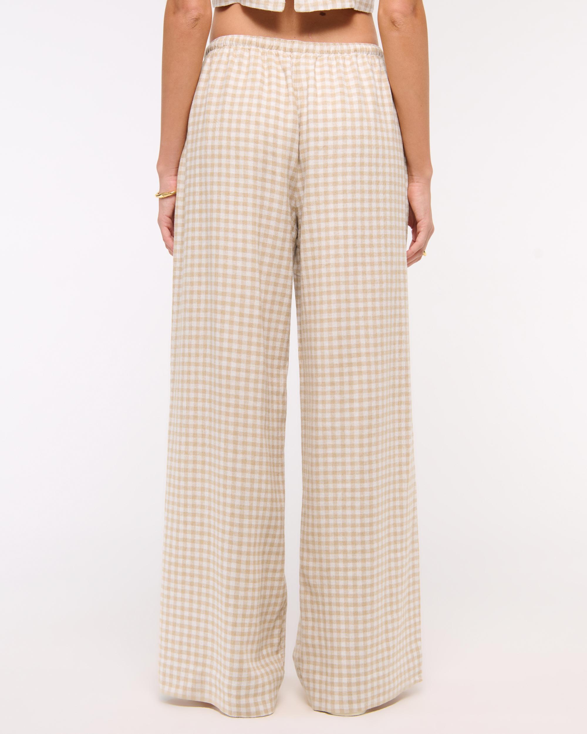 Linen-Blend Pull-On Pant Product Image