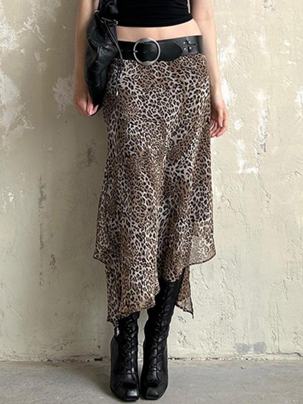 Irregular Split Mesh Maxi Skirt Product Image