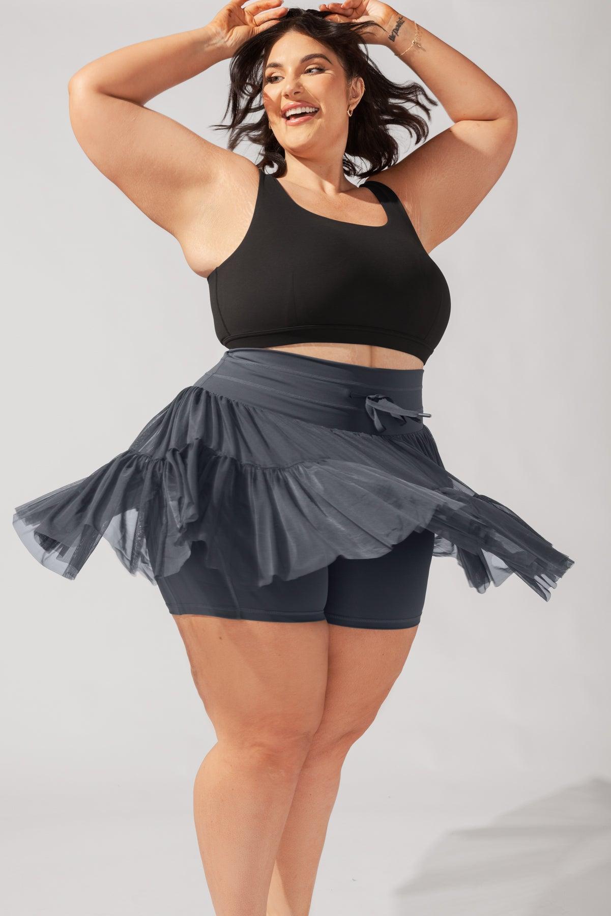 Pirouette Skort - Peppercorn Product Image
