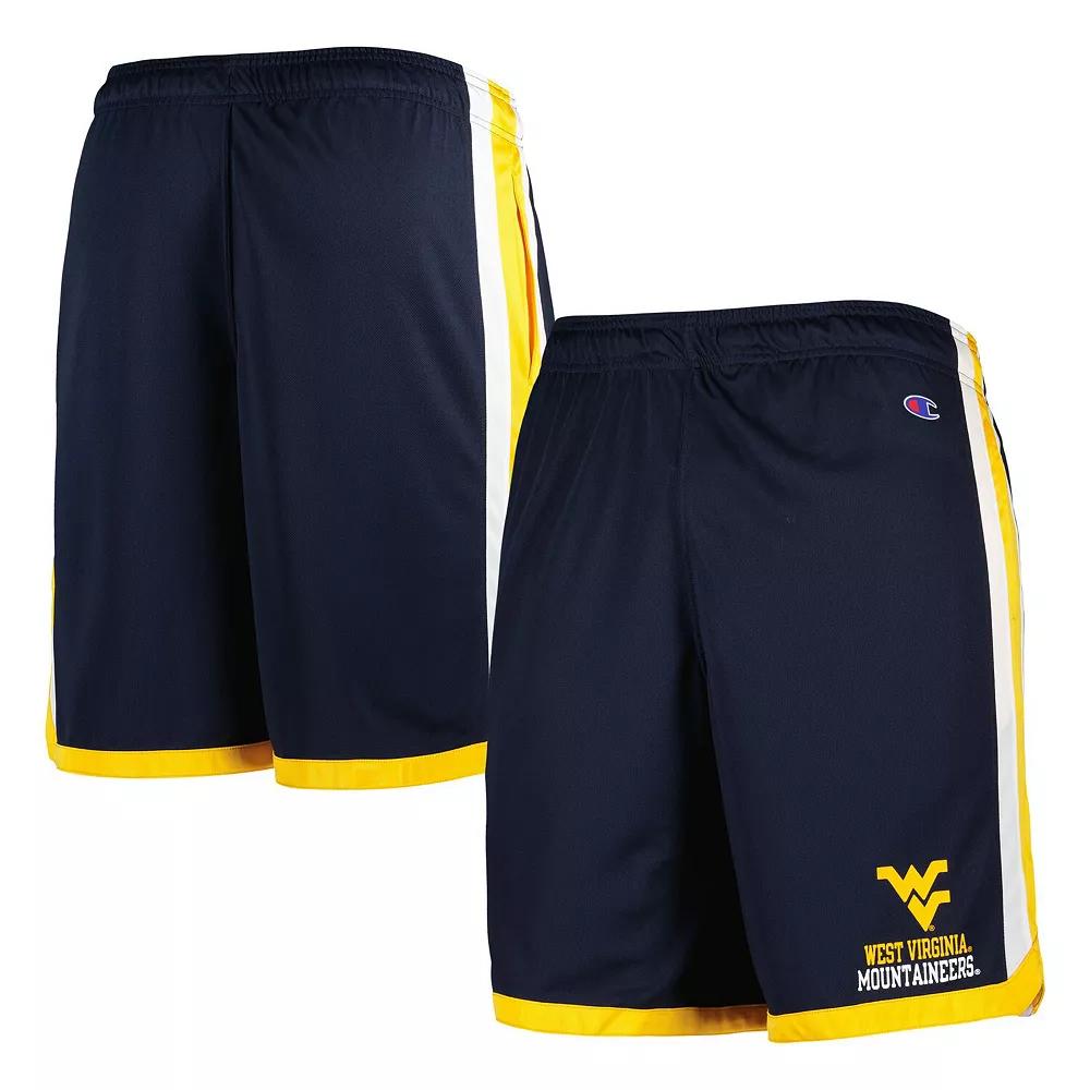 Men's Champion Navy West Virginia Mountaineers Basketball Shorts, Size: Large, Blue Product Image