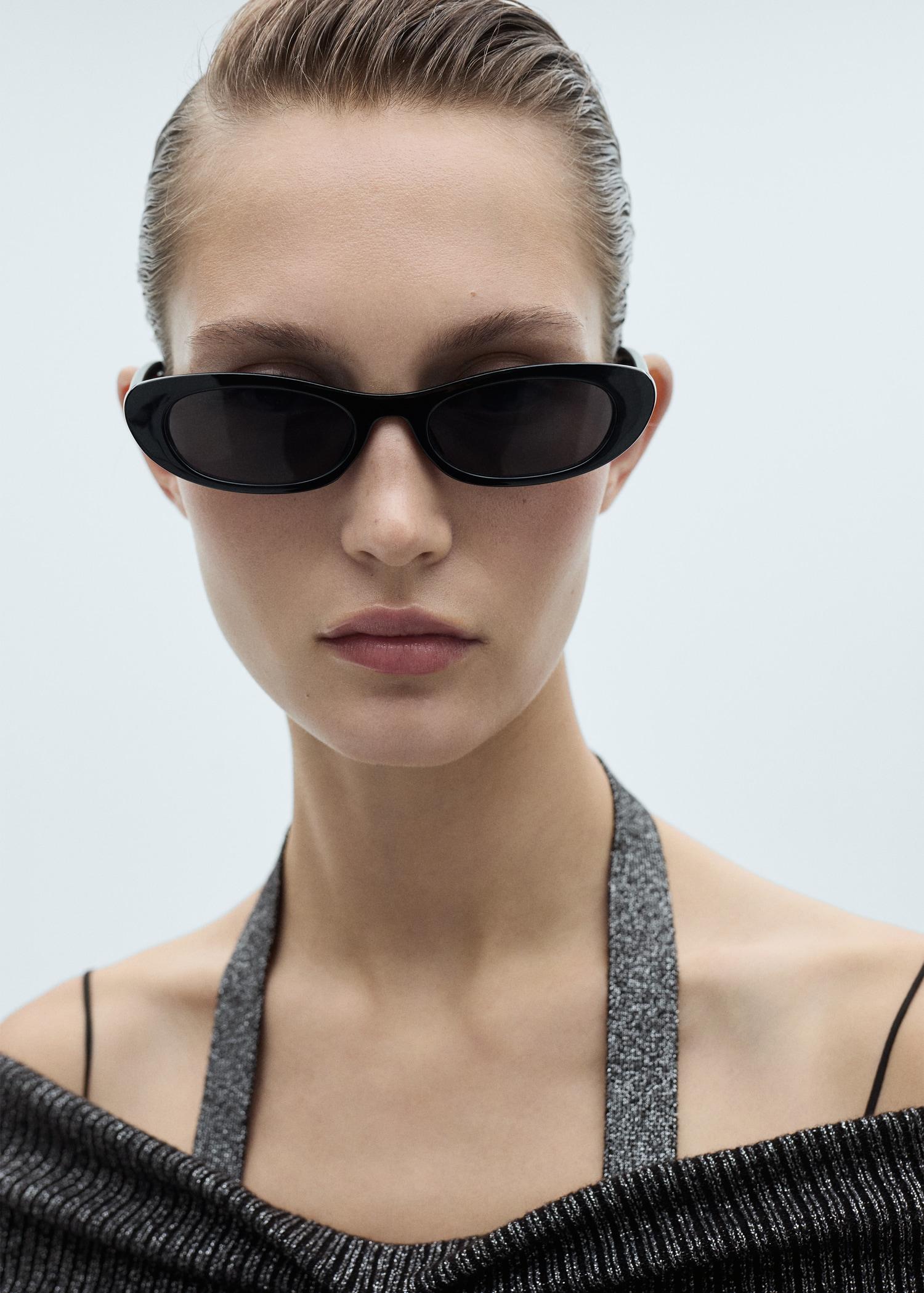 Lurex sweater with bare shoulders - Women | MANGO USA Product Image