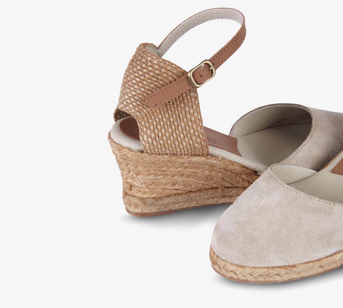 Gimena Taupe Medium Wedge Product Image