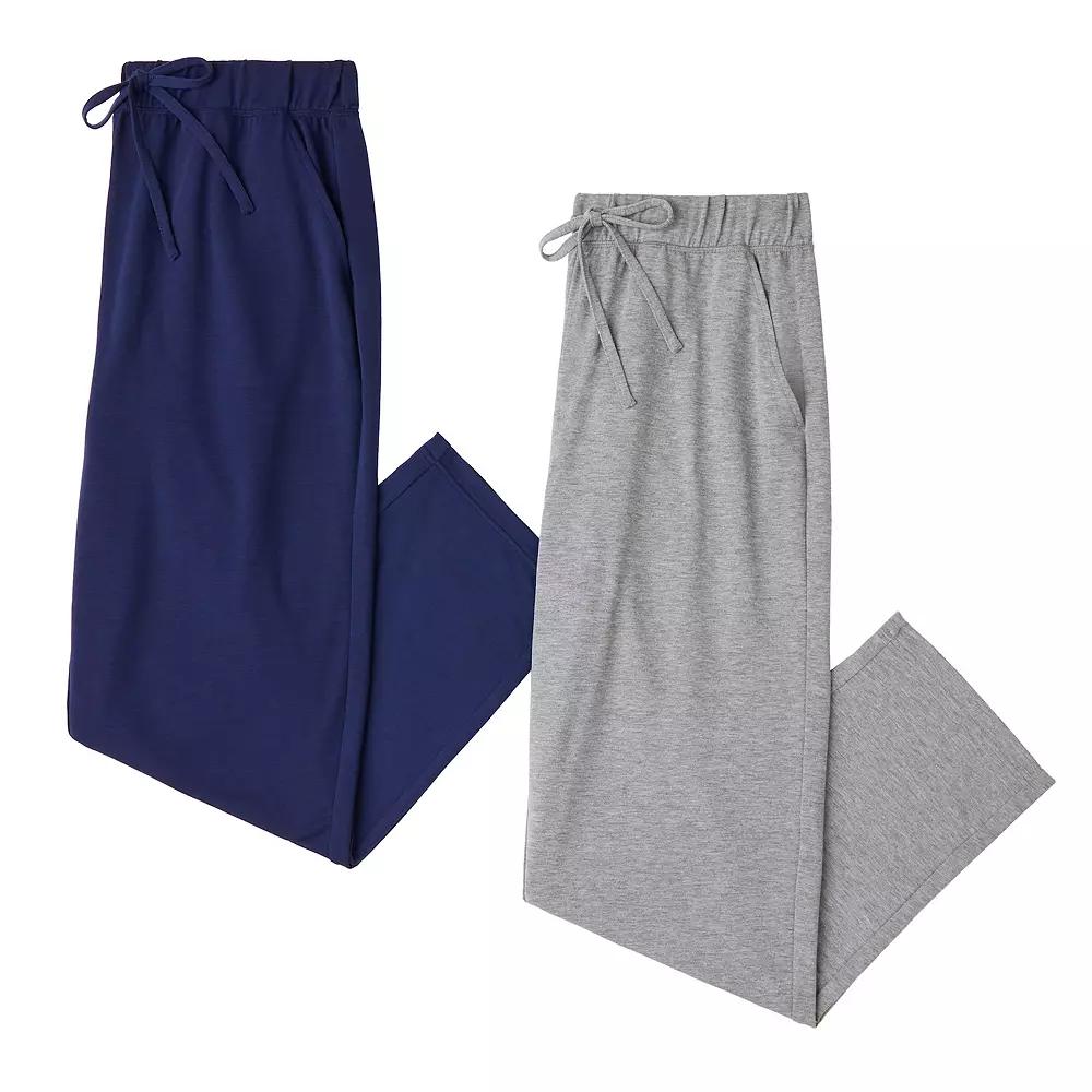 Men's Cuddl Duds® 2-Pack French Terry Pajama Pants,  Product Image