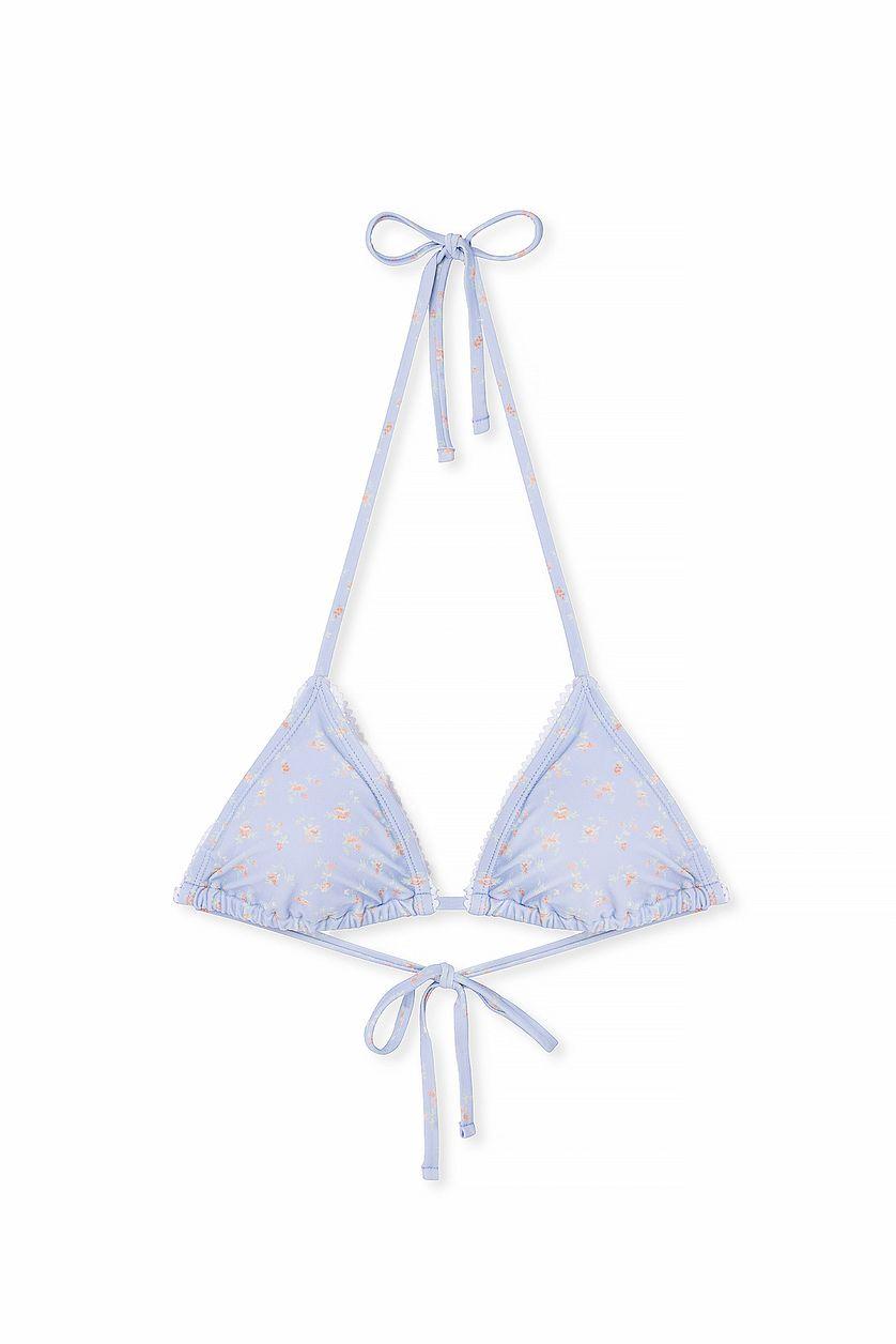 Lace Edge Triangle Bikini Top Product Image