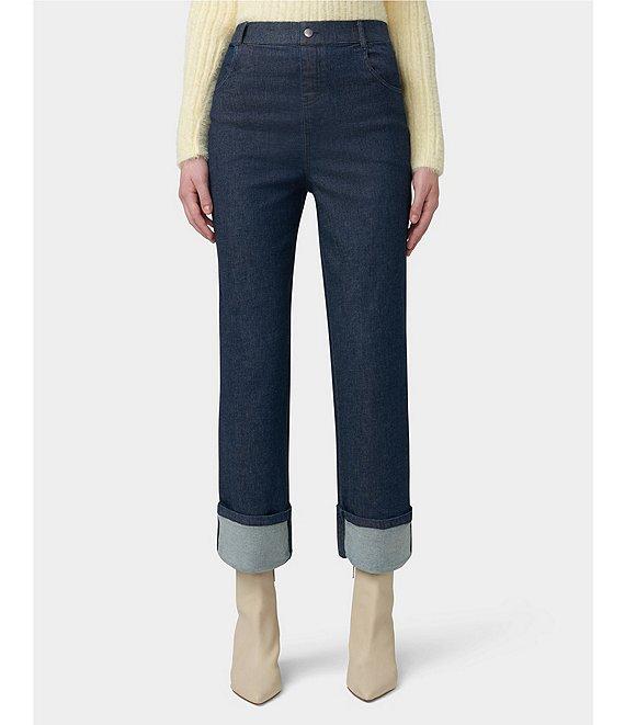 HUE Cuffed Denim Skimmer Leggings Product Image