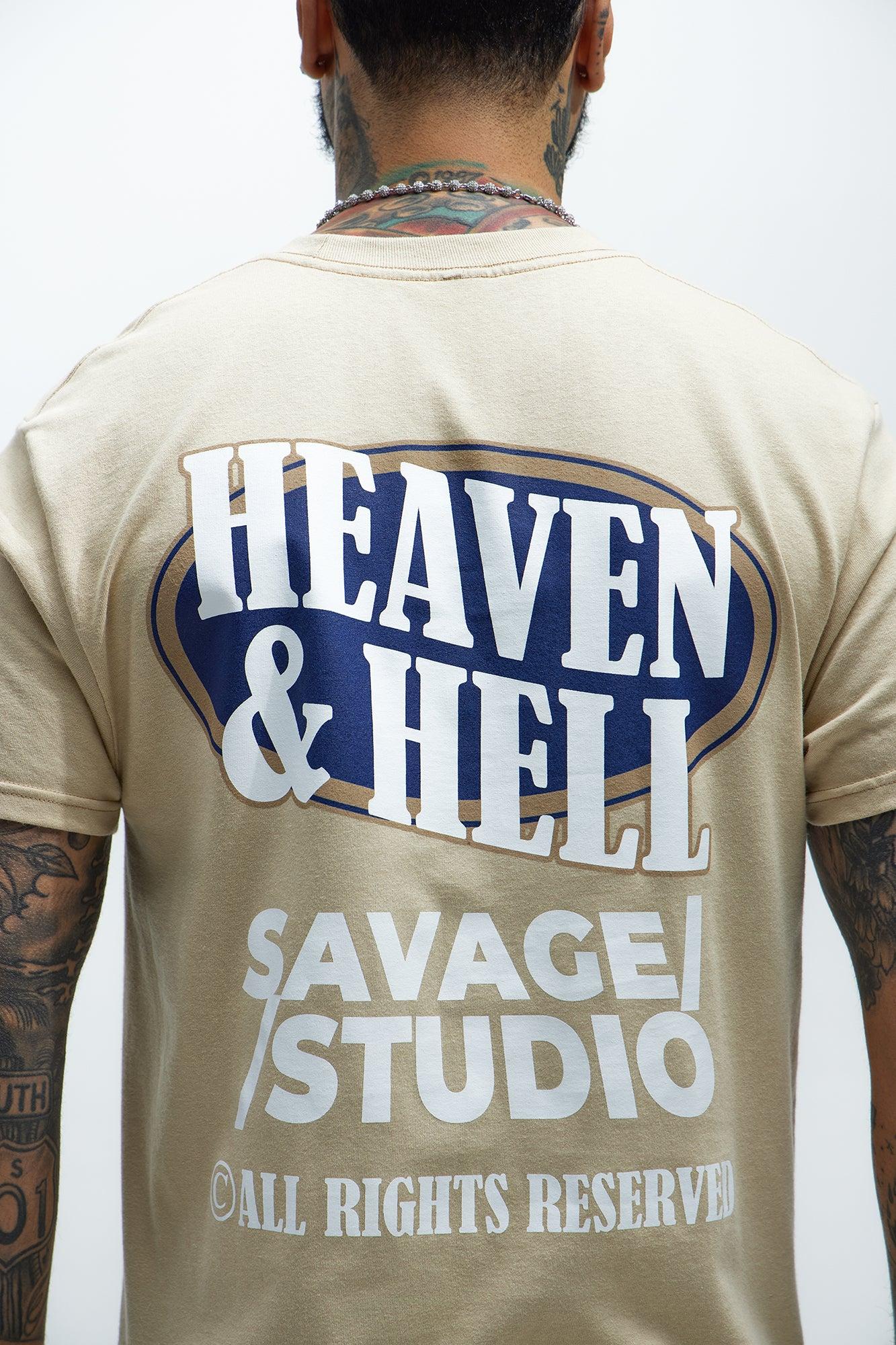 Heaven & Hell Short Sleeve Tee - Sand Product Image