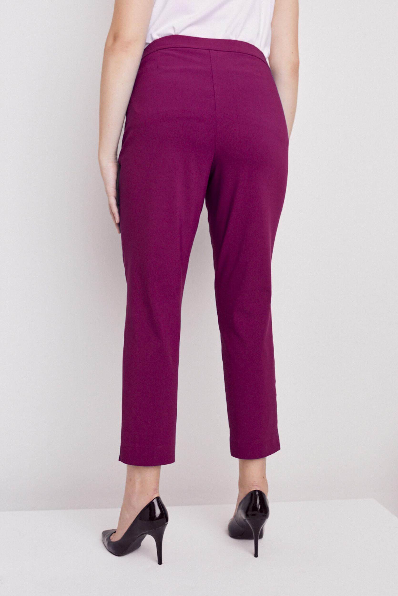 Roz & Ali™ Superstretch Magenta Pull On Ankle Pants Product Image