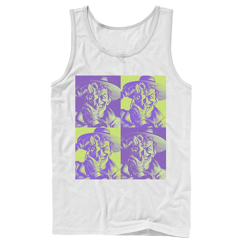 Men's DC Batman The Joker Halftone Popart Tank Top,  Product Image