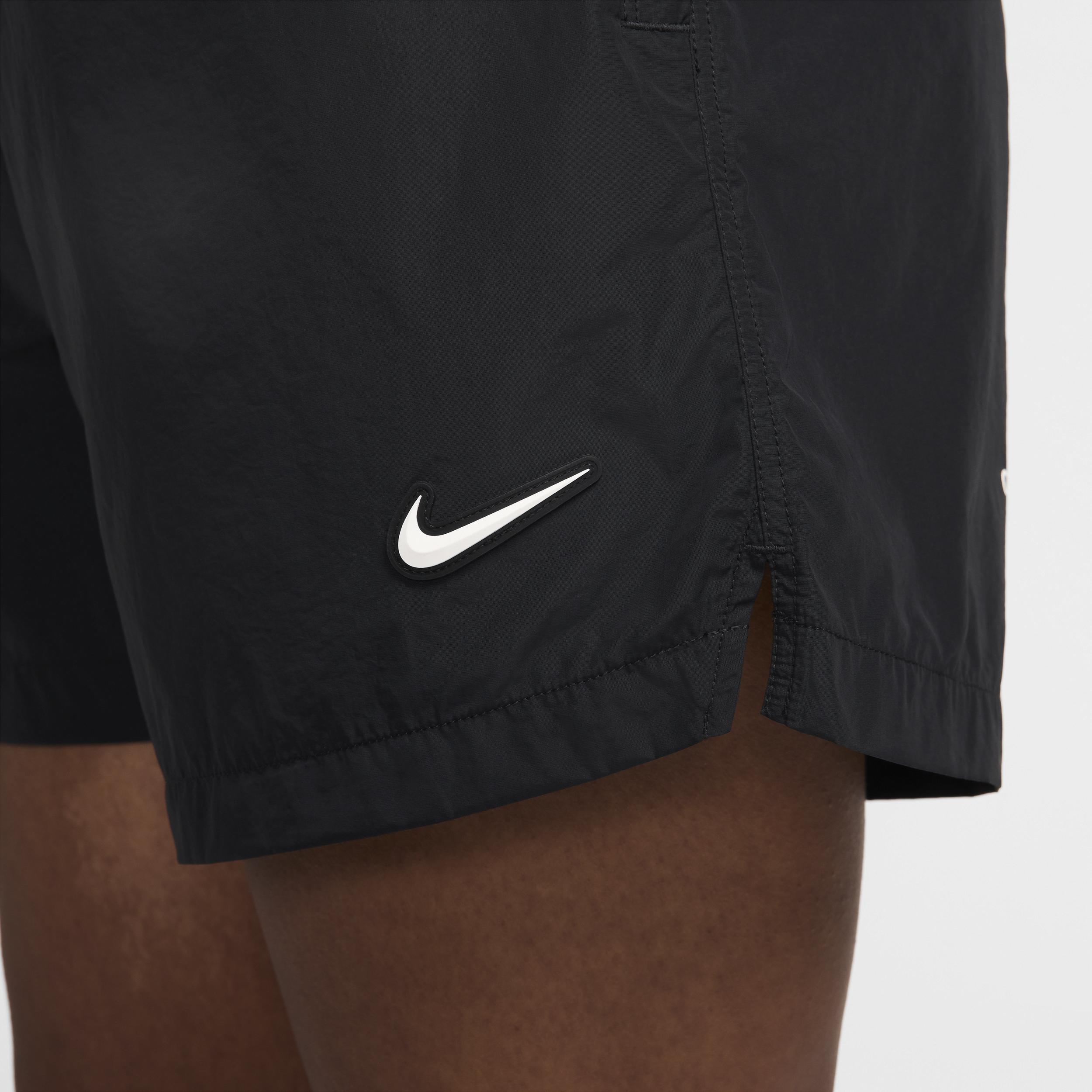 Nike Mens NOCTA Cardinal Nylon Shorts in Black/White Product Image