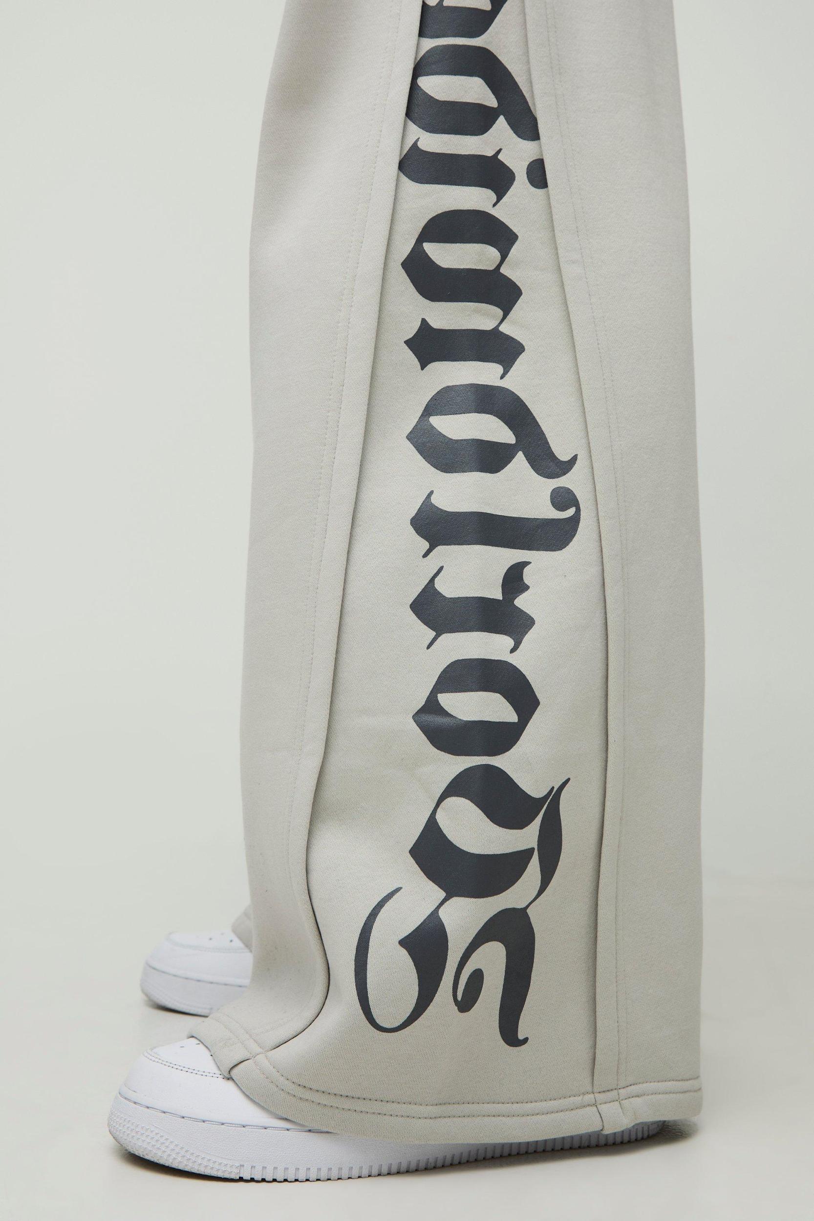 Extreme Wide Leg Pleated Gusset Sweatpants | boohooMAN USA Product Image