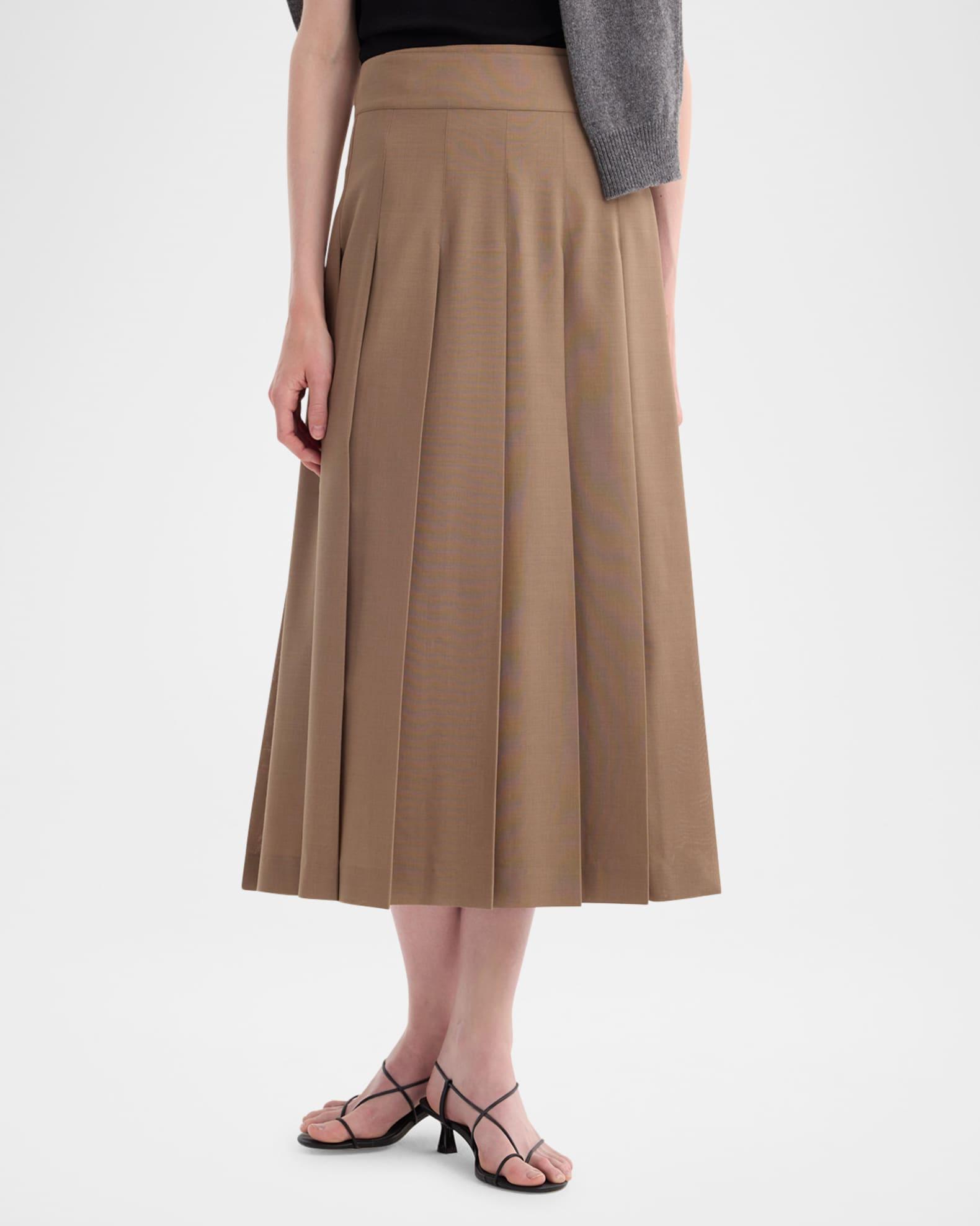 Pleated Wrap Skirt Product Image