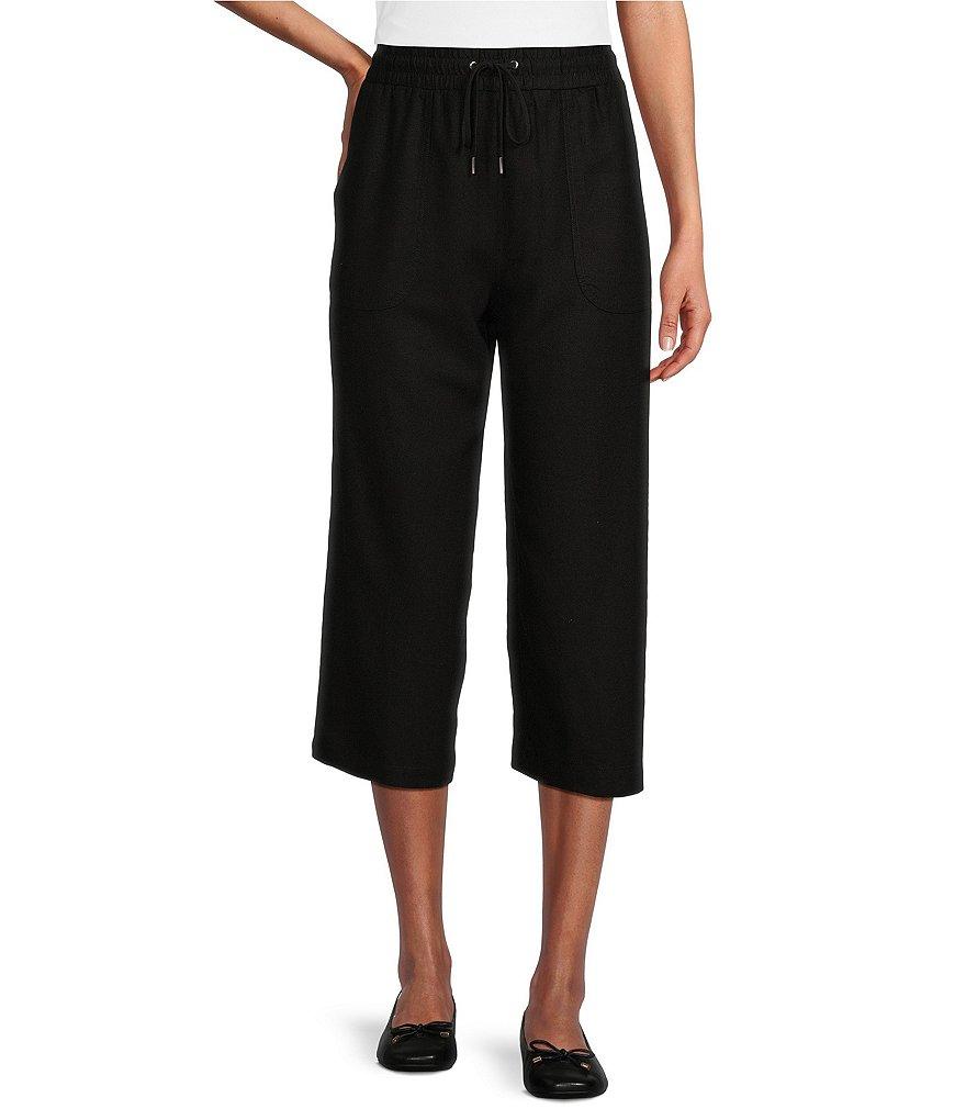 Allison Daley Linen Blend Pull-On Capri Pants Product Image