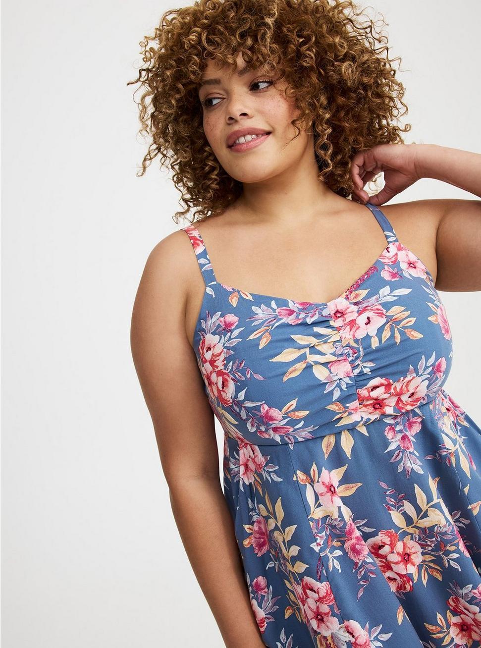 Mini Challis Skater Dress Product Image