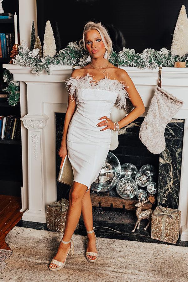 The Dance Floor Awaits Feather Dress Product Image