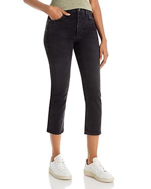 Agolde Riley High Rise Cropped Straight Jeans Product Image