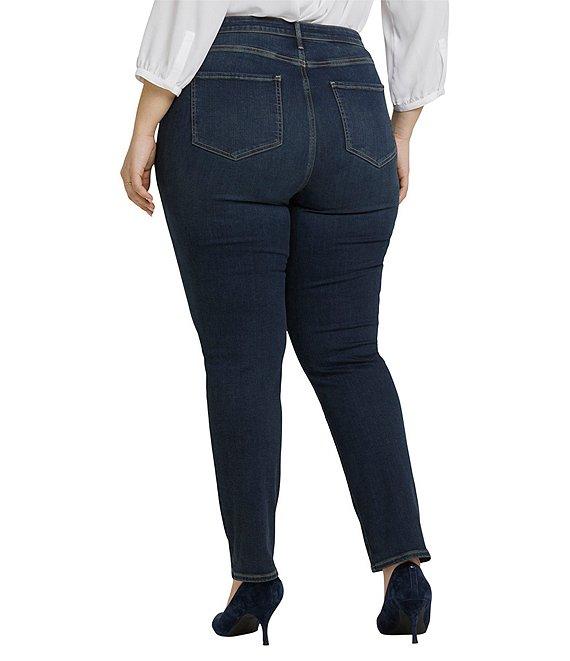 NYDJ Plus Size Sheri Lift Tuck® Technology Slim Straight Leg Skinny Jeans Product Image