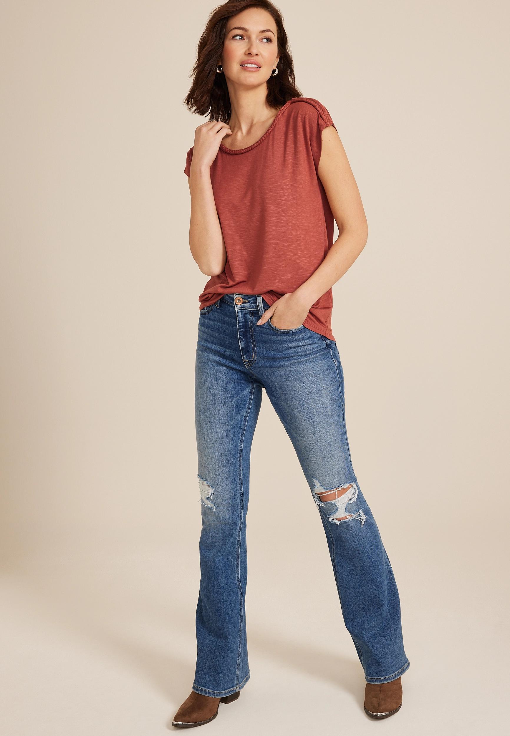 Braided Trim Dolman Tee Product Image