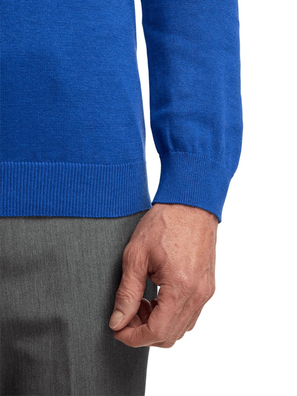 Supima Cotton Turtleneck - Blue Product Image