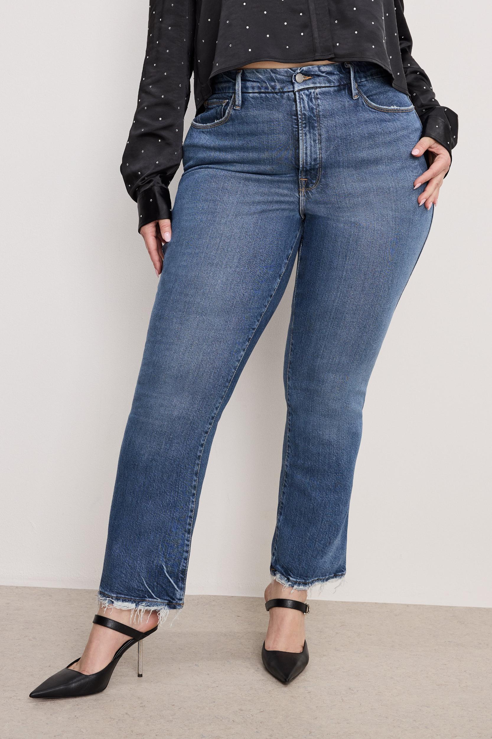 SOFT-TECH GOOD CURVE STRAIGHT JEANS | INDIGO737 Product Image
