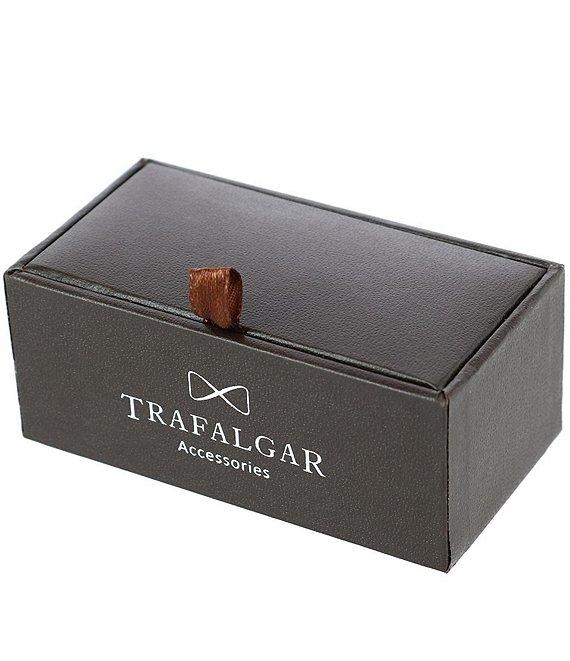 Trafalgar Sutton Black Lacquer Cushion Cuff Links Product Image