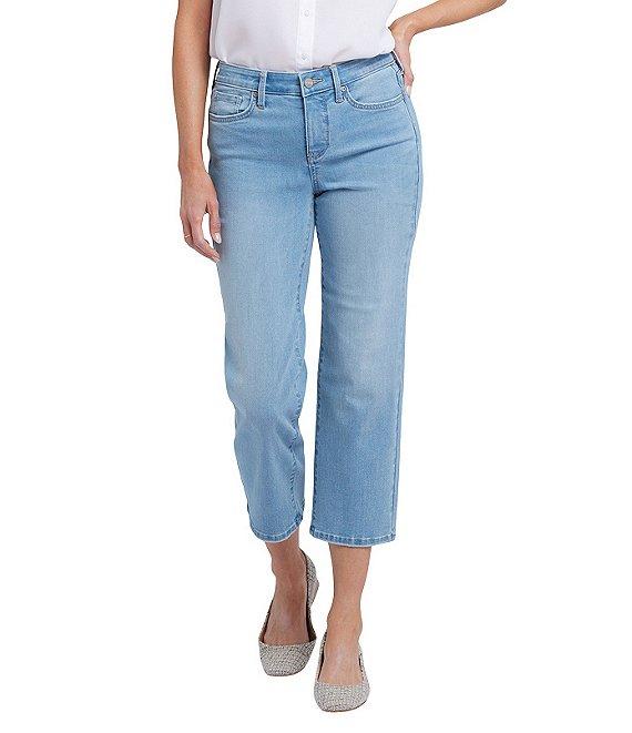 NYDJ Relax Piper Mid Rise Slim Fit Stretch Denim Crop Jeans Product Image