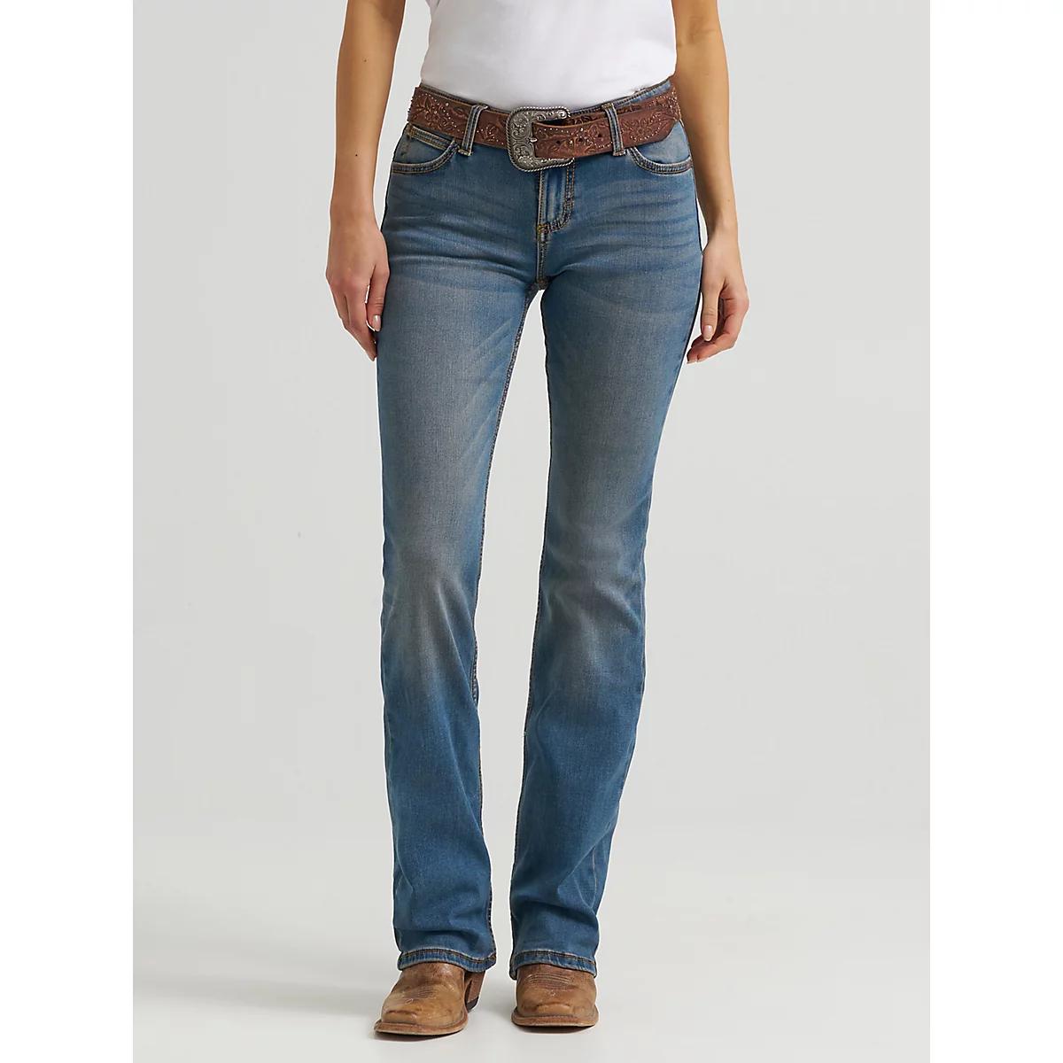 Women's Wrangler Retro® Mae Mid Rise Bootcut Jean in KM Wash Product Image