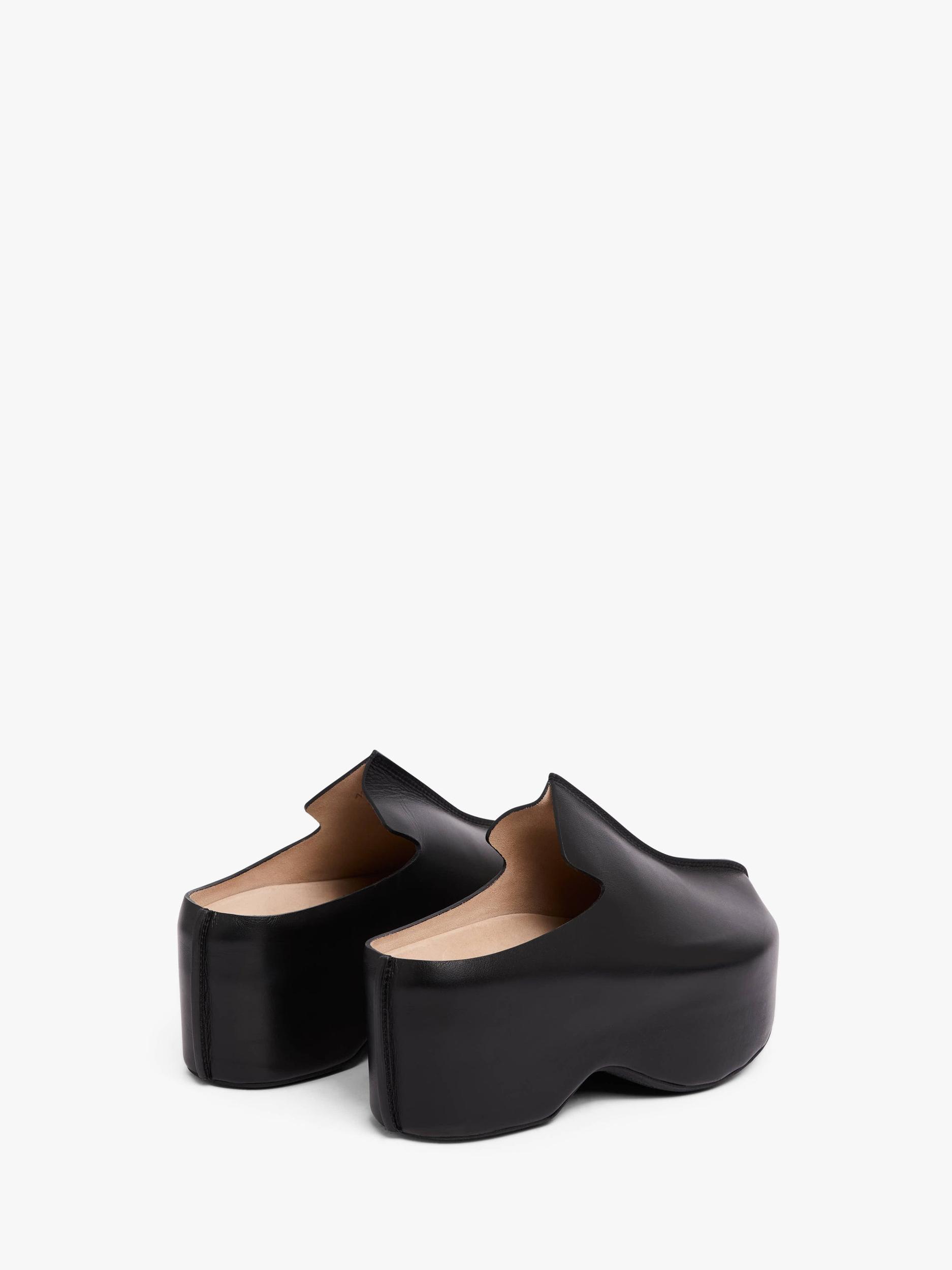 PLATFORM CLOG - HEELED LEATHER MULES Product Image