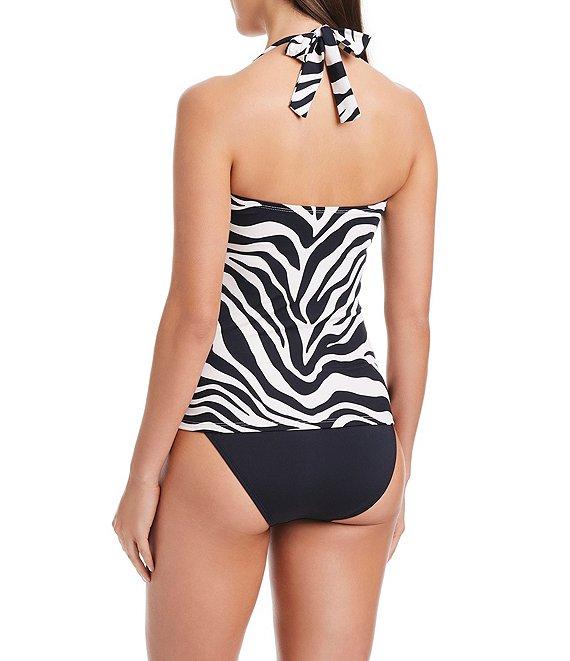 Bleu Rod Beattie El Morocco Zebra Print Basic Hipster Swim Bottom Product Image