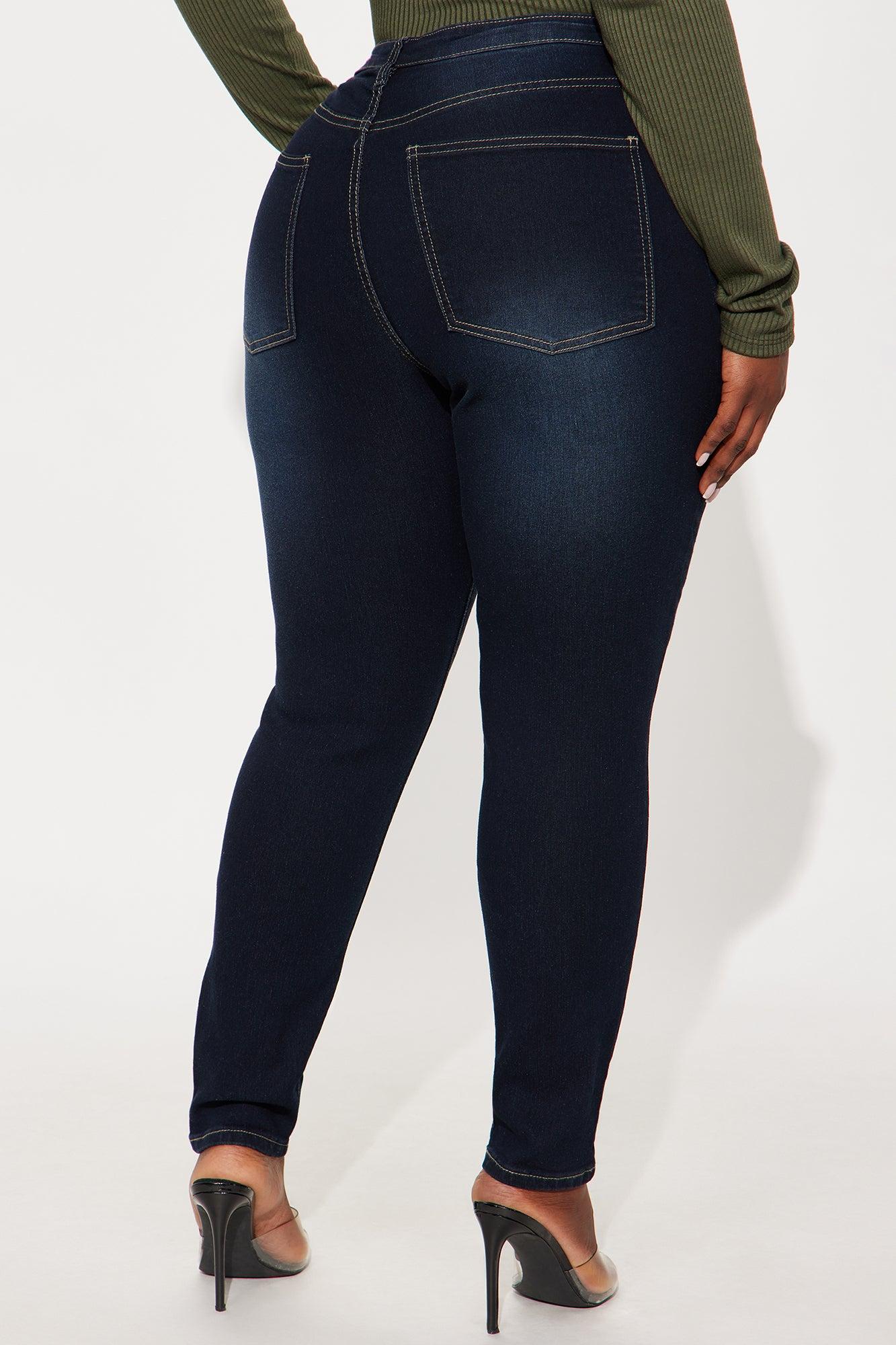 Perfect Form Mid Rise Skinny Jeans - Dark Denim Female Product Image