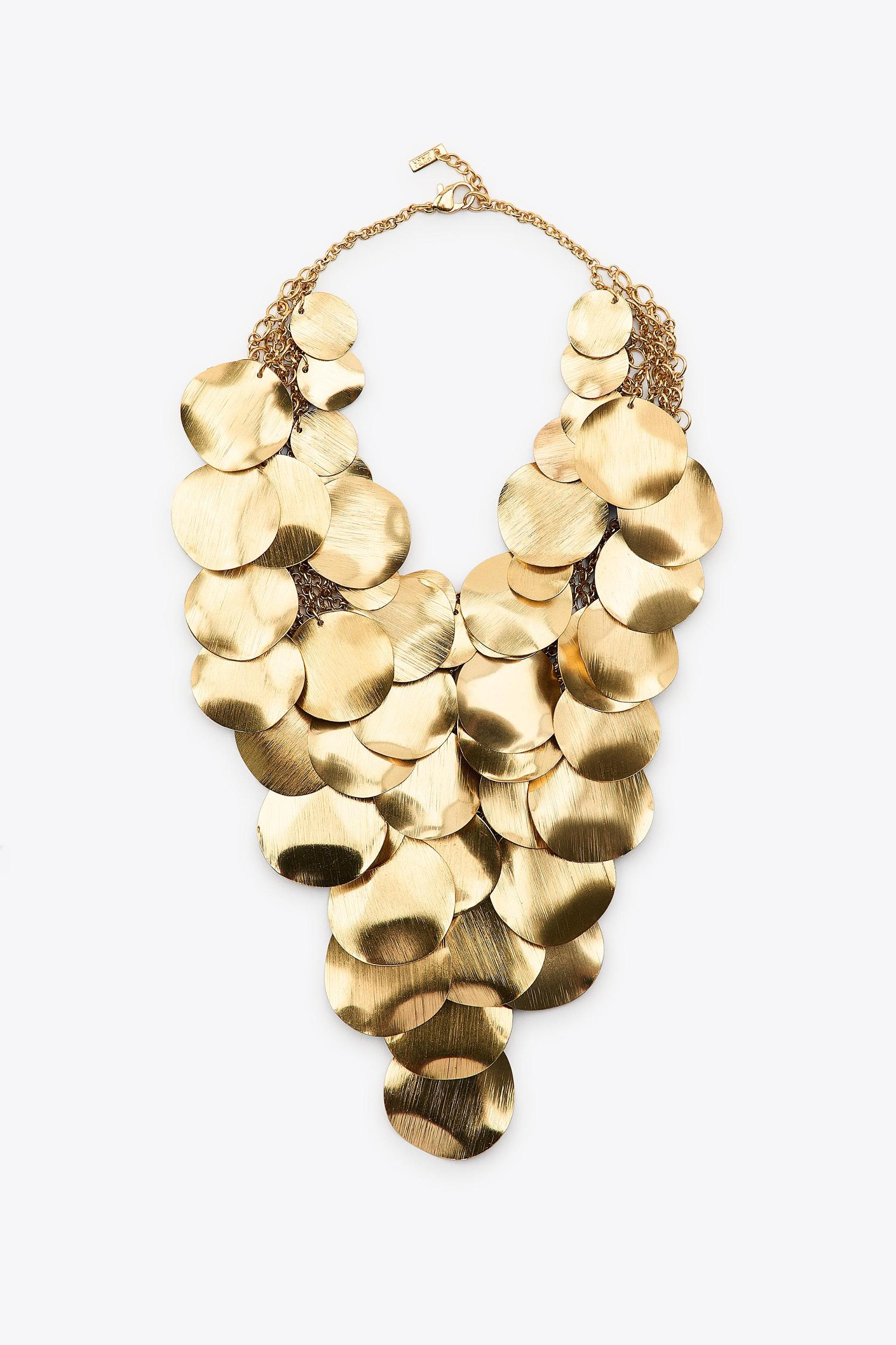 METAL PLATE BIB NECKLACE Product Image