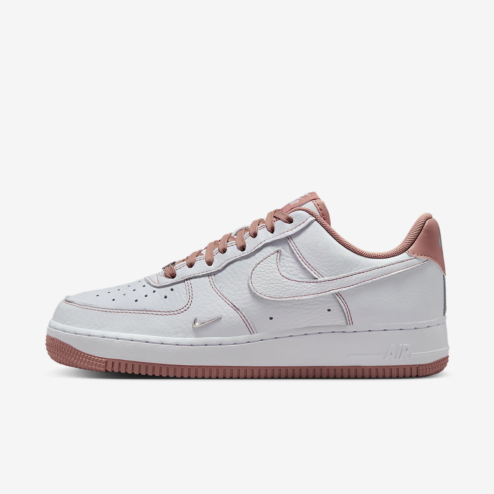 Nike Womens Air Force 1 07 Mini Jewel Shoes | IB6543-102 Product Image