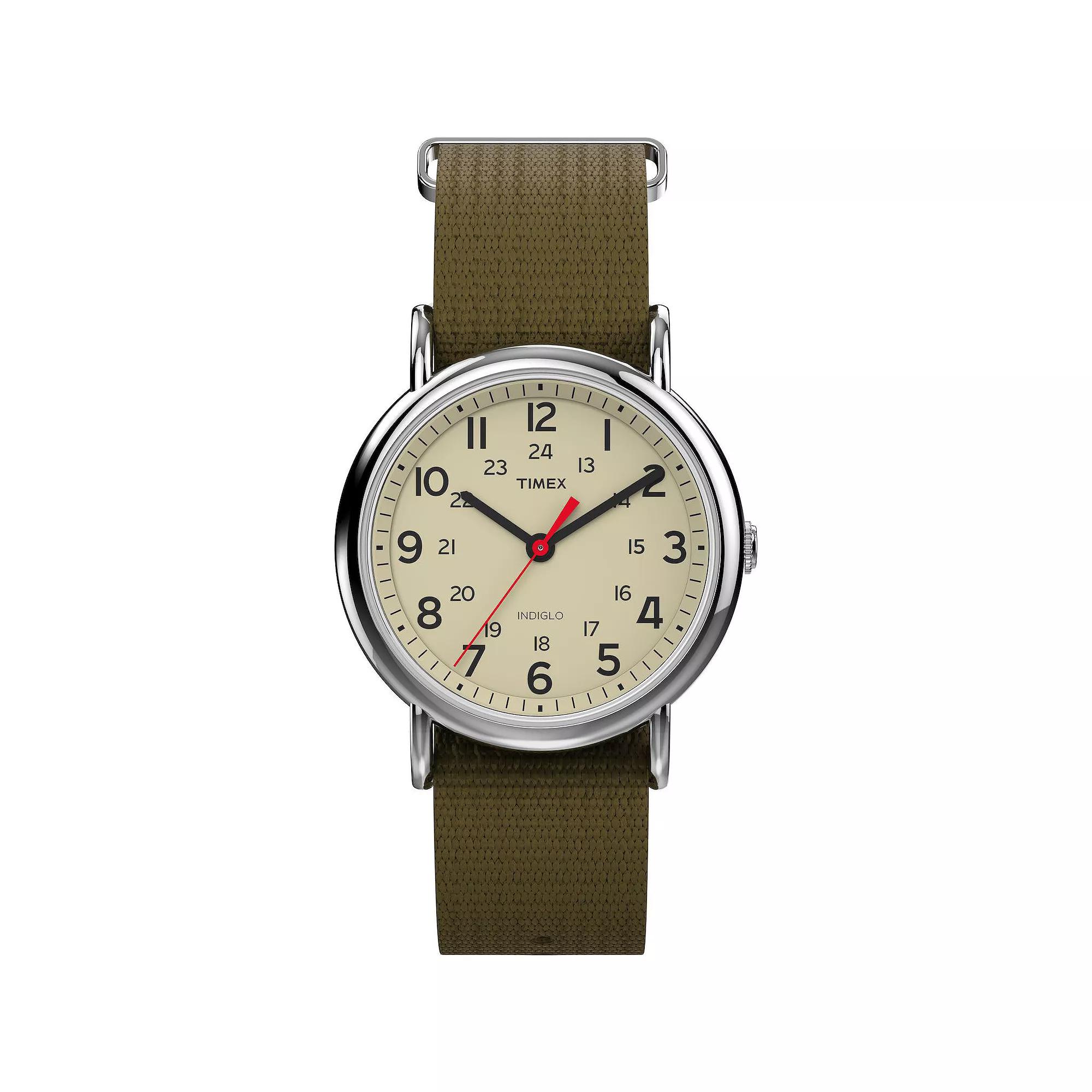 Timex® Unisex Weekender Fabric Strap Watch - T2N651JT, Adult Unisex,  Product Image