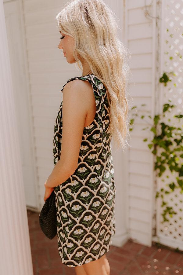 The Sunday Bloom Floral Mini Dress in Black Product Image