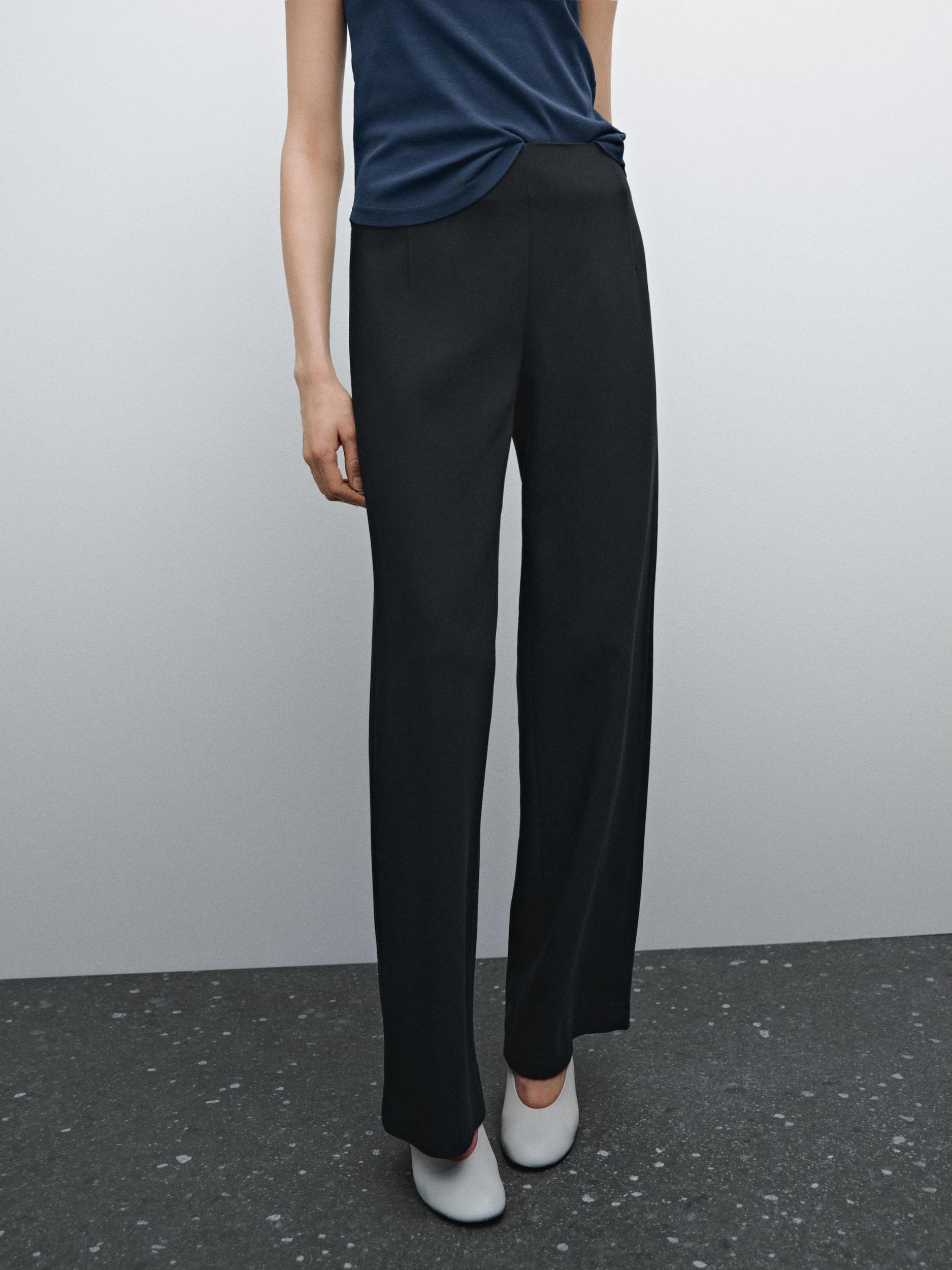 Darted crepe trousers Product Image
