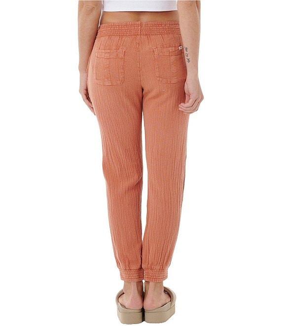 Rip Curl Classic Surf Relaxed Fit Textured Canvas Jogger Pants Product Image