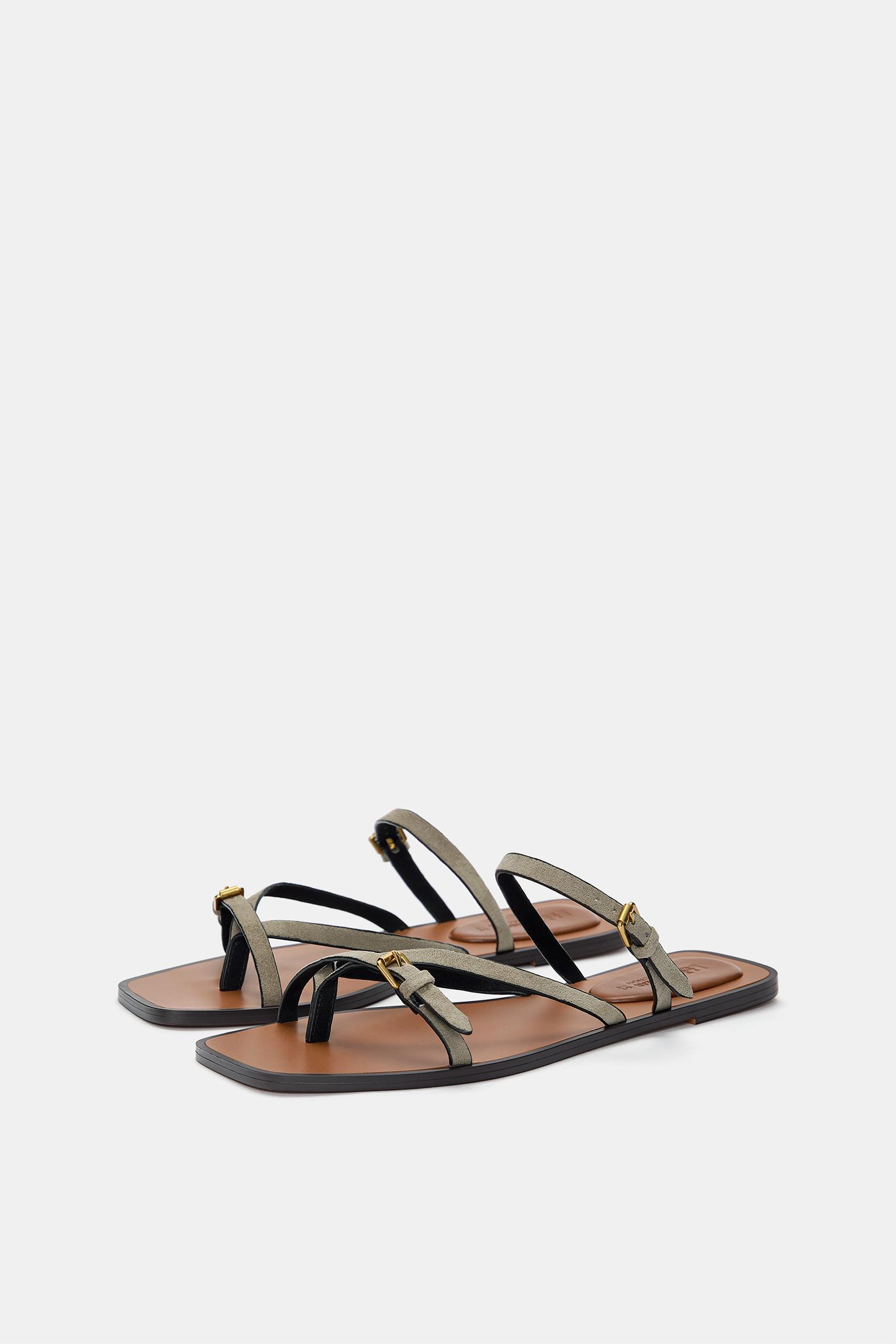 Flat sandals with straps Product Image