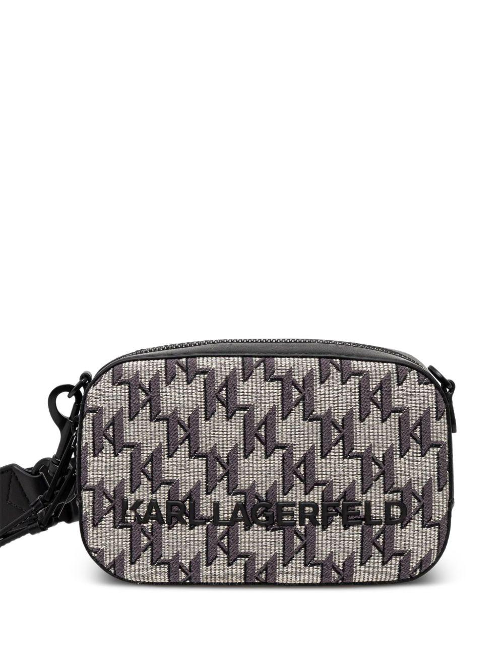 monogram zip-top cross body bag Product Image