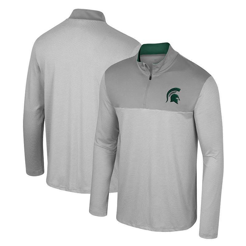 Men's Colosseum Gray Oregon State Beavers Tuck Quarter-Zip Top,  Product Image