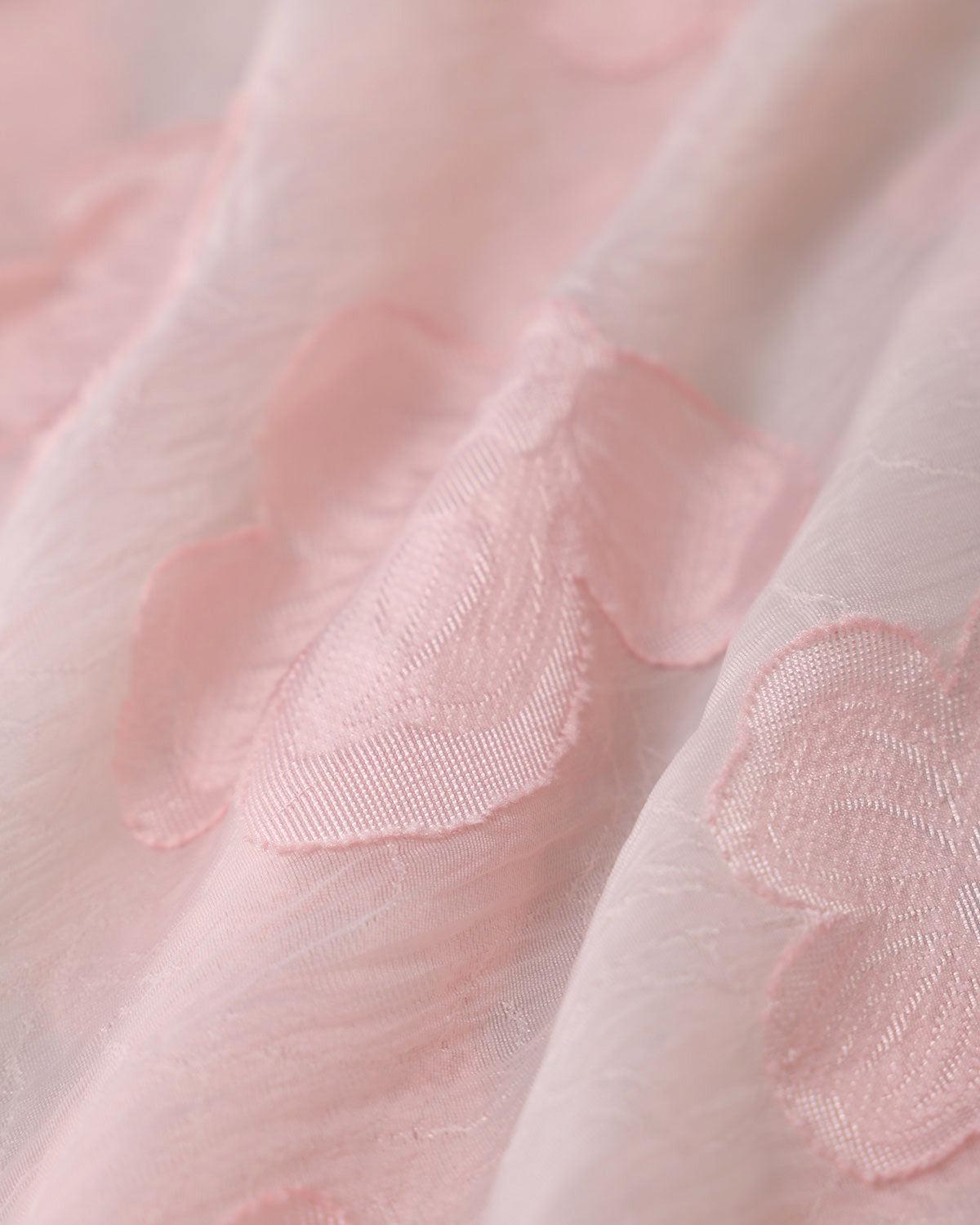 Pink Square Neck Puffed Sleeve Midi Dress Product Image