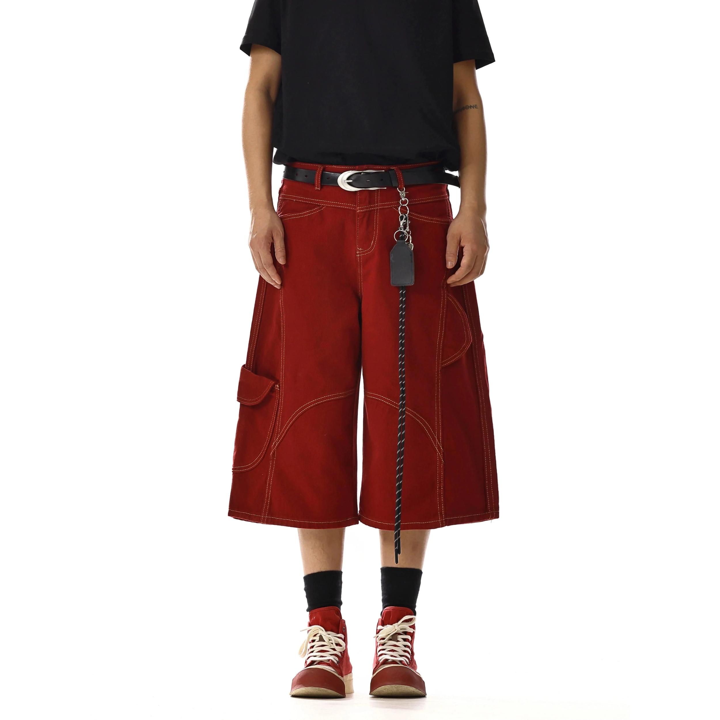 RT No. 18226 RECONSTRUCTED DENIM CARGO SHORTS Product Image