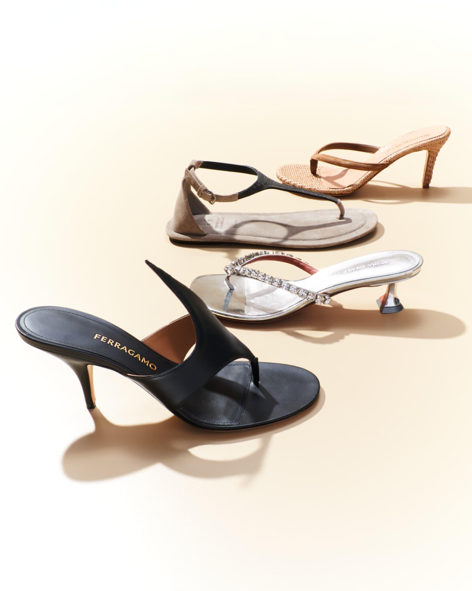 Gigi Crystal Kitten Thong Sandals Product Image