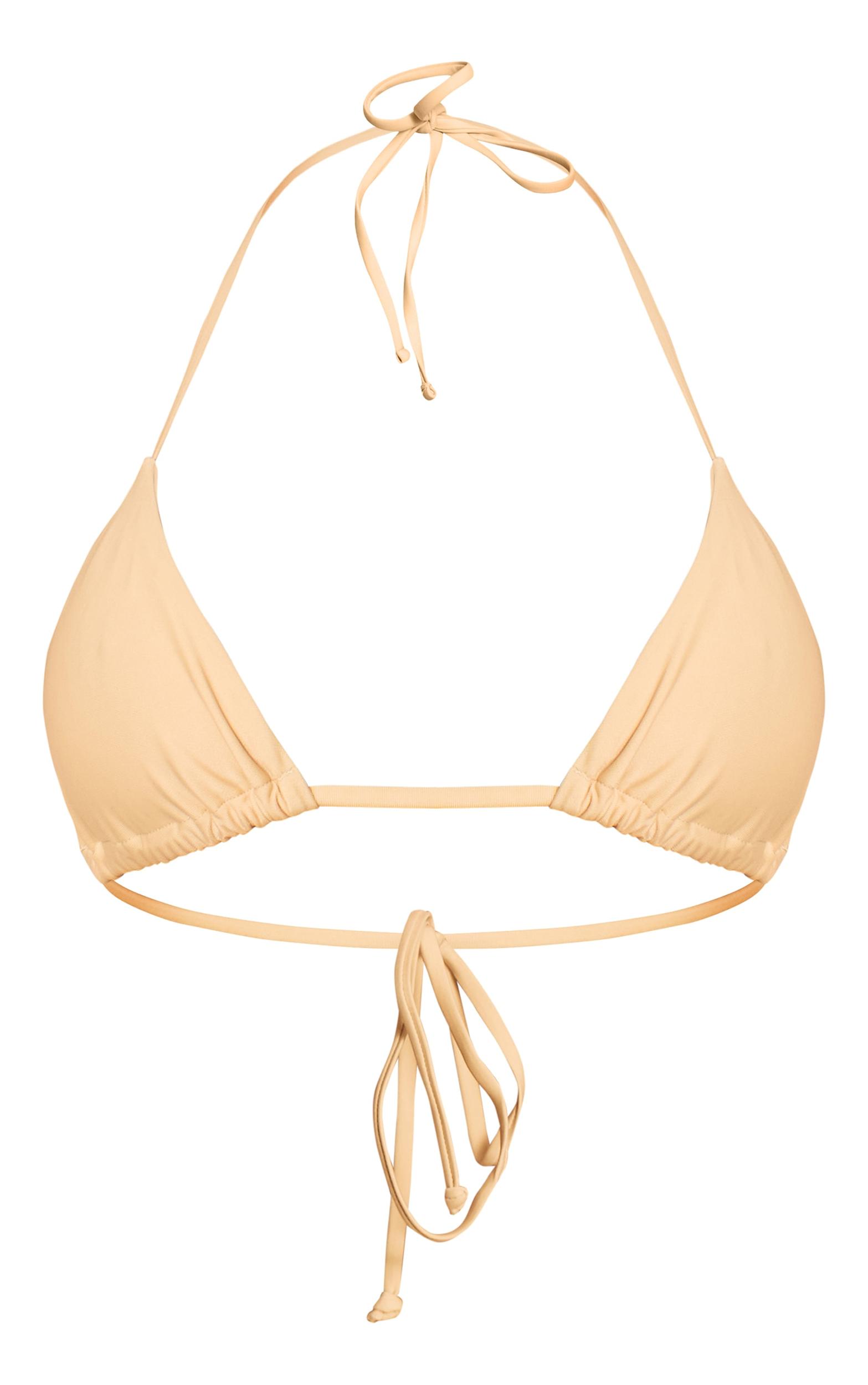 Cream Mix & Match Triangle Bikini Top Product Image
