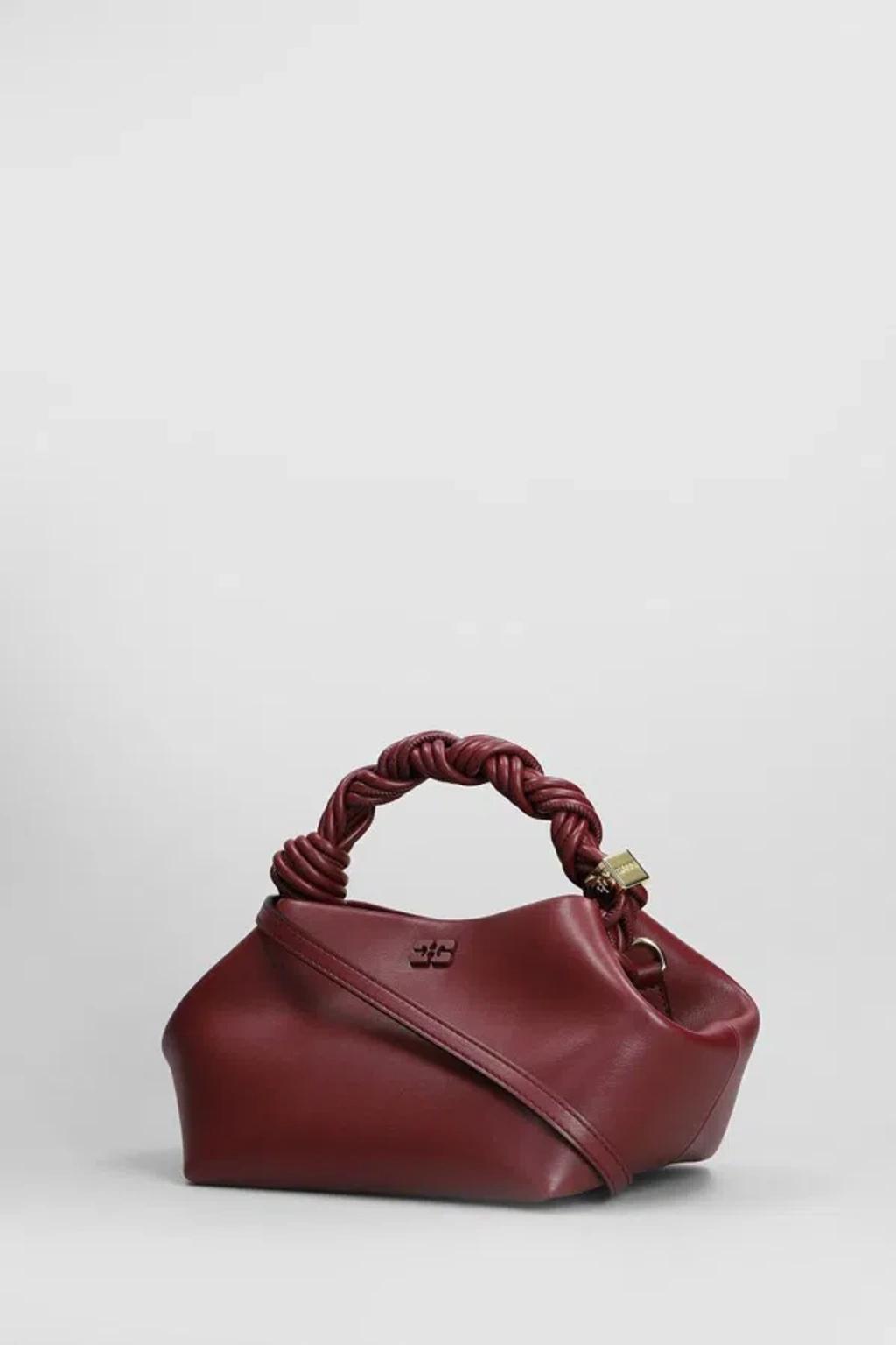 GANNI Bordeaux Mini Bou Handbag In Red Product Image
